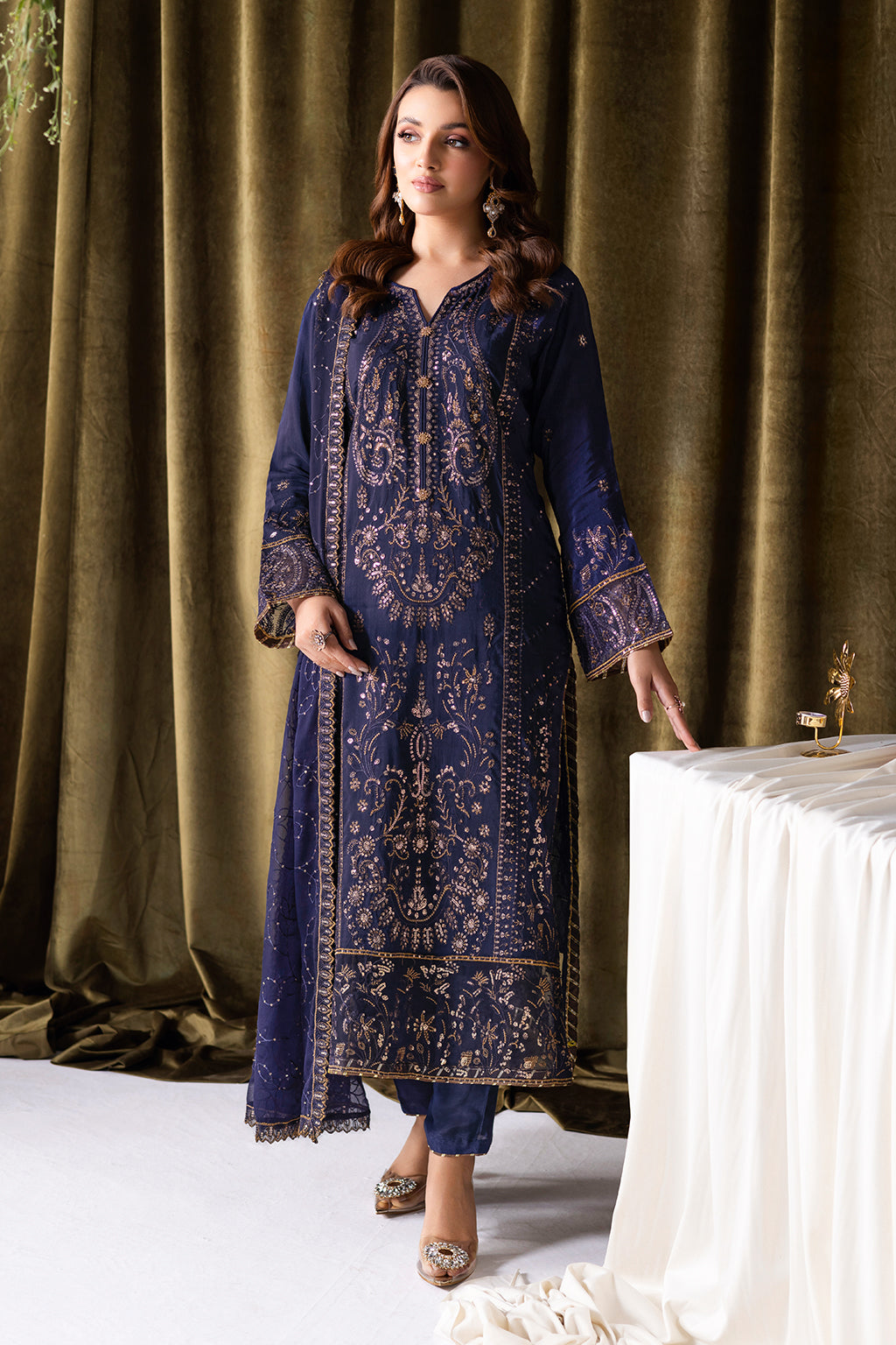 Ramsha | Aangan Luxury Raw silk | AA-103 - by Libasekhas UK - Registered Vendor of : Ramsha - 100% Original Designer Dress