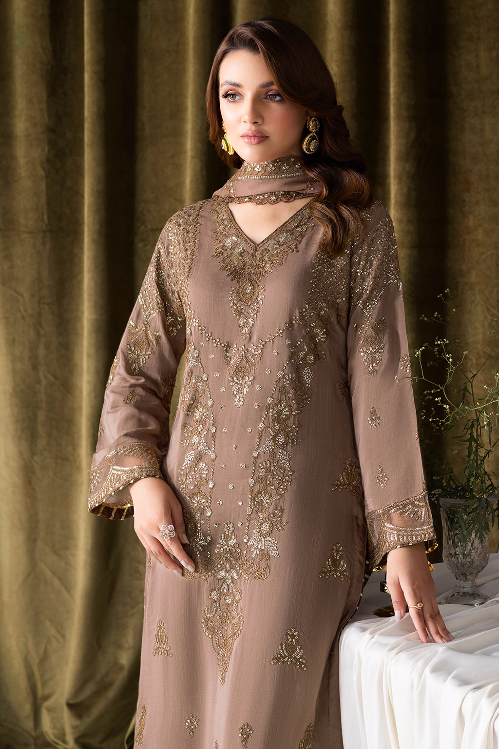 Ramsha | Aangan Luxury Raw silk | AA-110 - by Libasekhas UK - Registered Vendor of : Ramsha - 100% Original Designer Dress