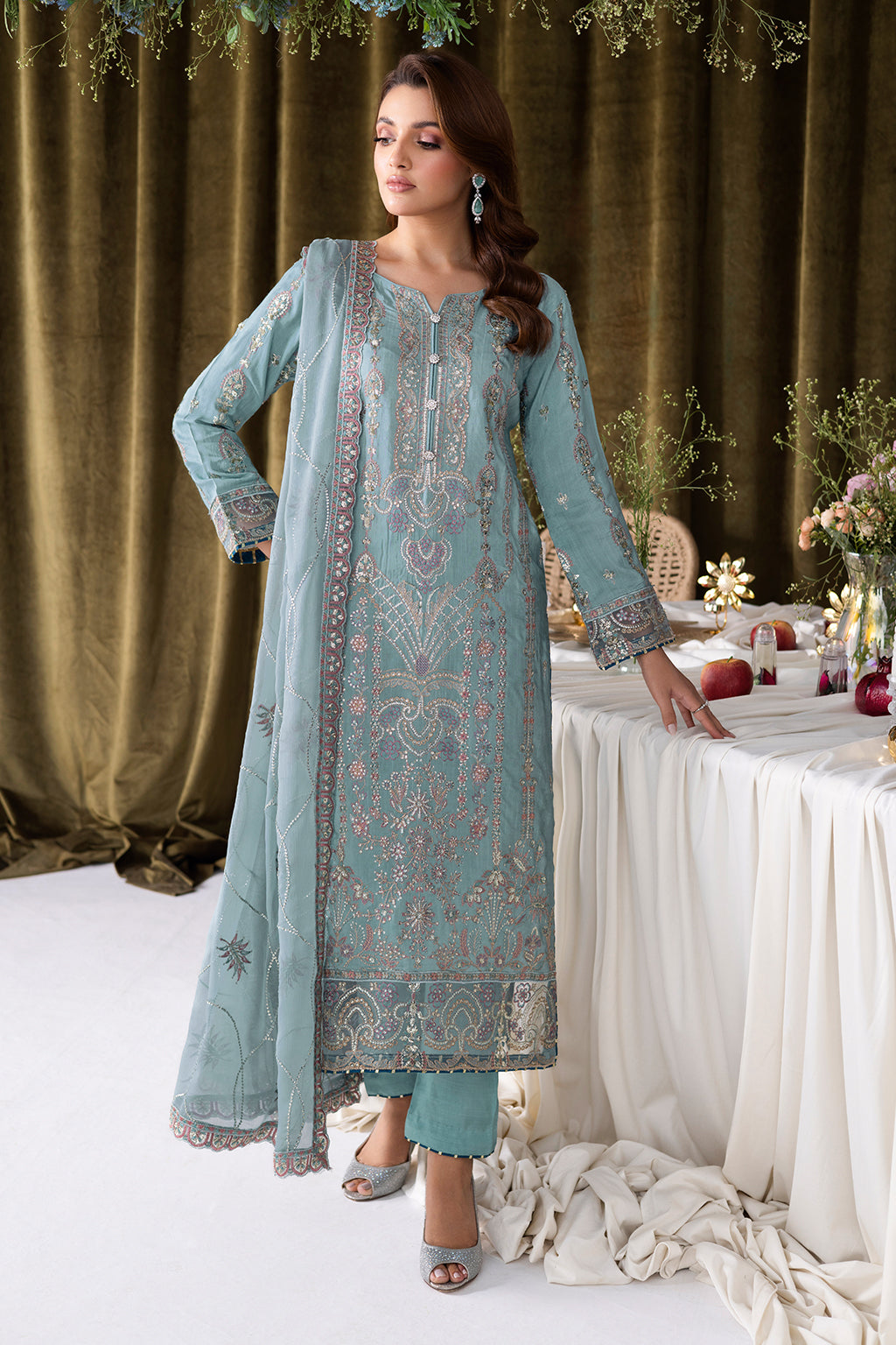 Ramsha | Aangan Luxury Raw silk | AA-109 - by Libasekhas UK - Registered Vendor of : Ramsha - 100% Original Designer Dress