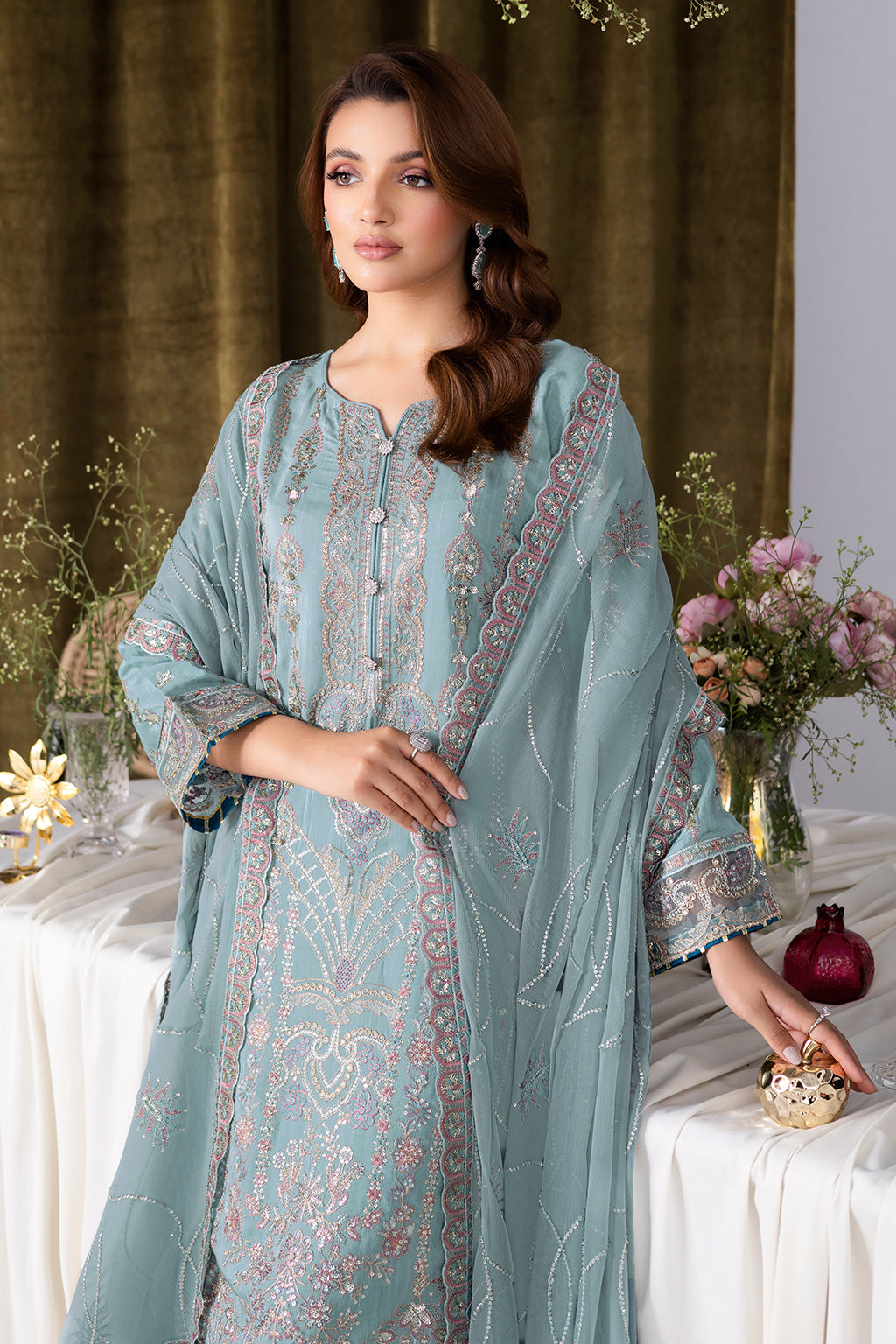 Ramsha | Aangan Luxury Raw silk | AA-109 - by Libasekhas UK - Registered Vendor of : Ramsha - 100% Original Designer Dress