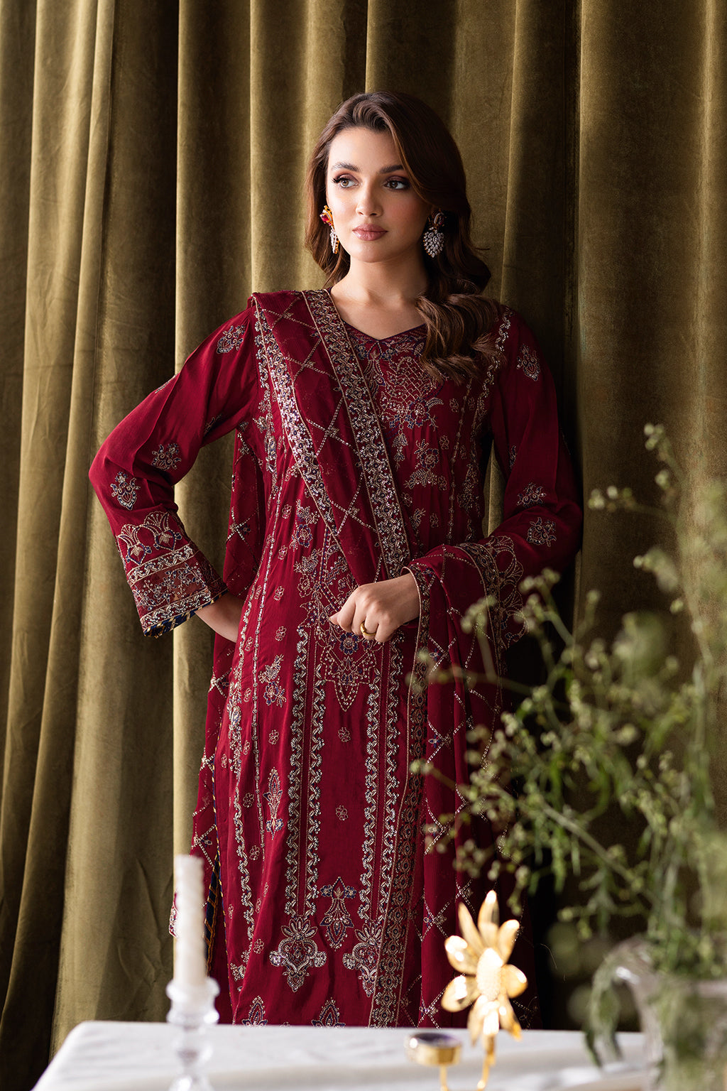 Ramsha | Aangan Luxury Raw silk | AA-101 - by Libasekhas UK - Registered Vendor of : Ramsha - 100% Original Designer Dress