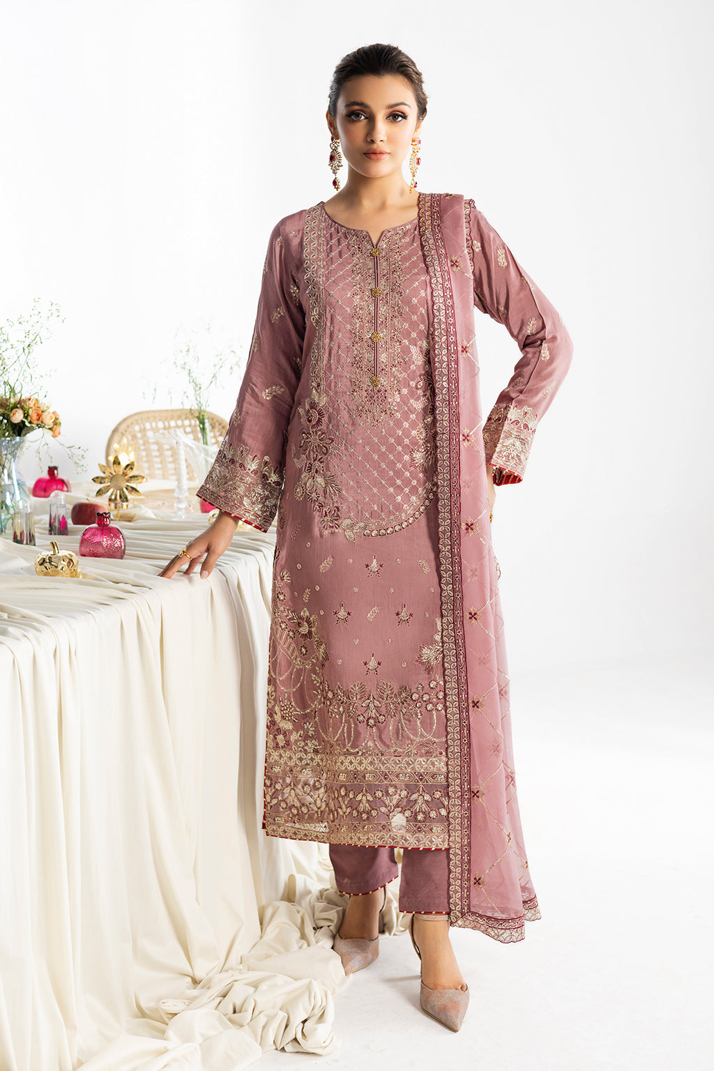 Ramsha | Aangan Luxury Raw silk | AA-104 - by Libasekhas UK - Registered Vendor of : Ramsha - 100% Original Designer Dress