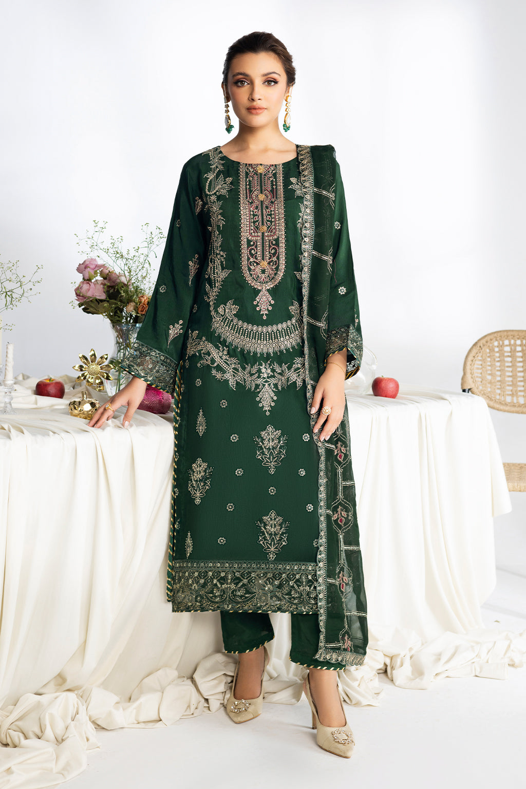 Ramsha | Aangan Luxury Raw silk | AA-107 - by Libasekhas UK - Registered Vendor of : Ramsha - 100% Original Designer Dress