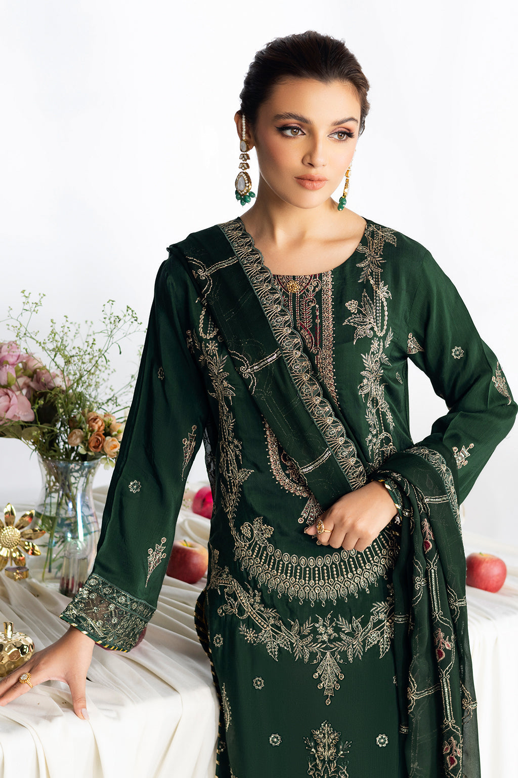 Ramsha | Aangan Luxury Raw silk | AA-107 - by Libasekhas UK - Registered Vendor of : Ramsha - 100% Original Designer Dress