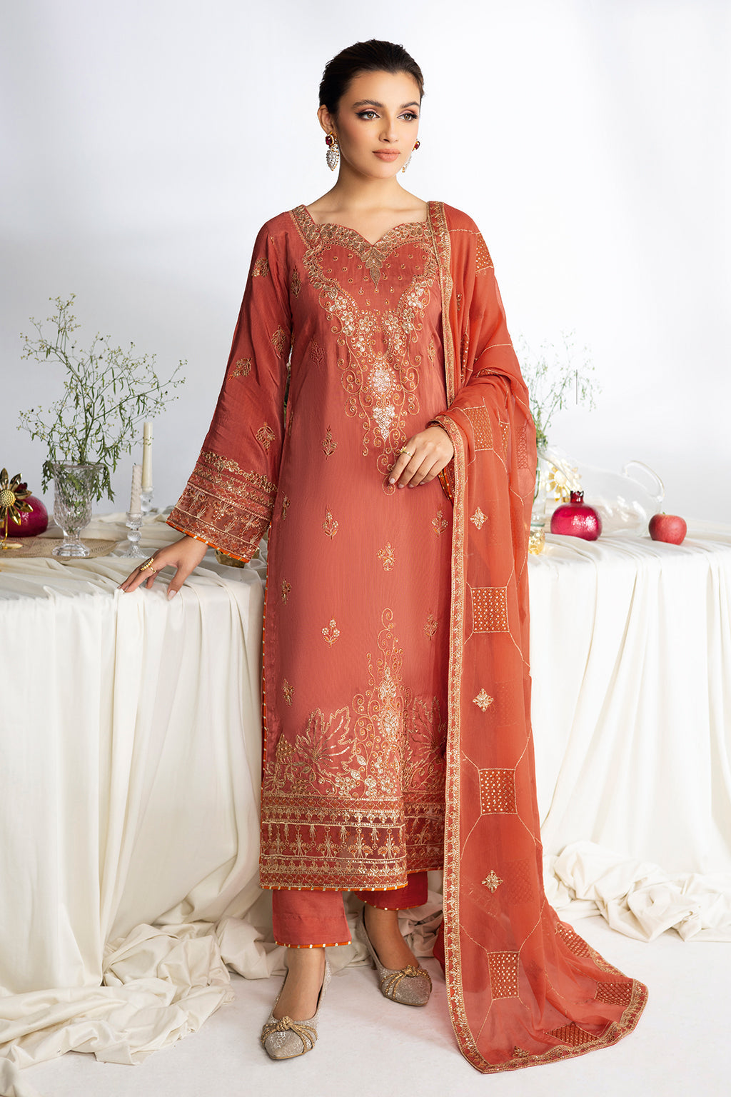 Ramsha | Aangan Luxury Raw silk | AA-205 - by Libasekhas UK - Registered Vendor of : Ramsha - 100% Original Designer Dress