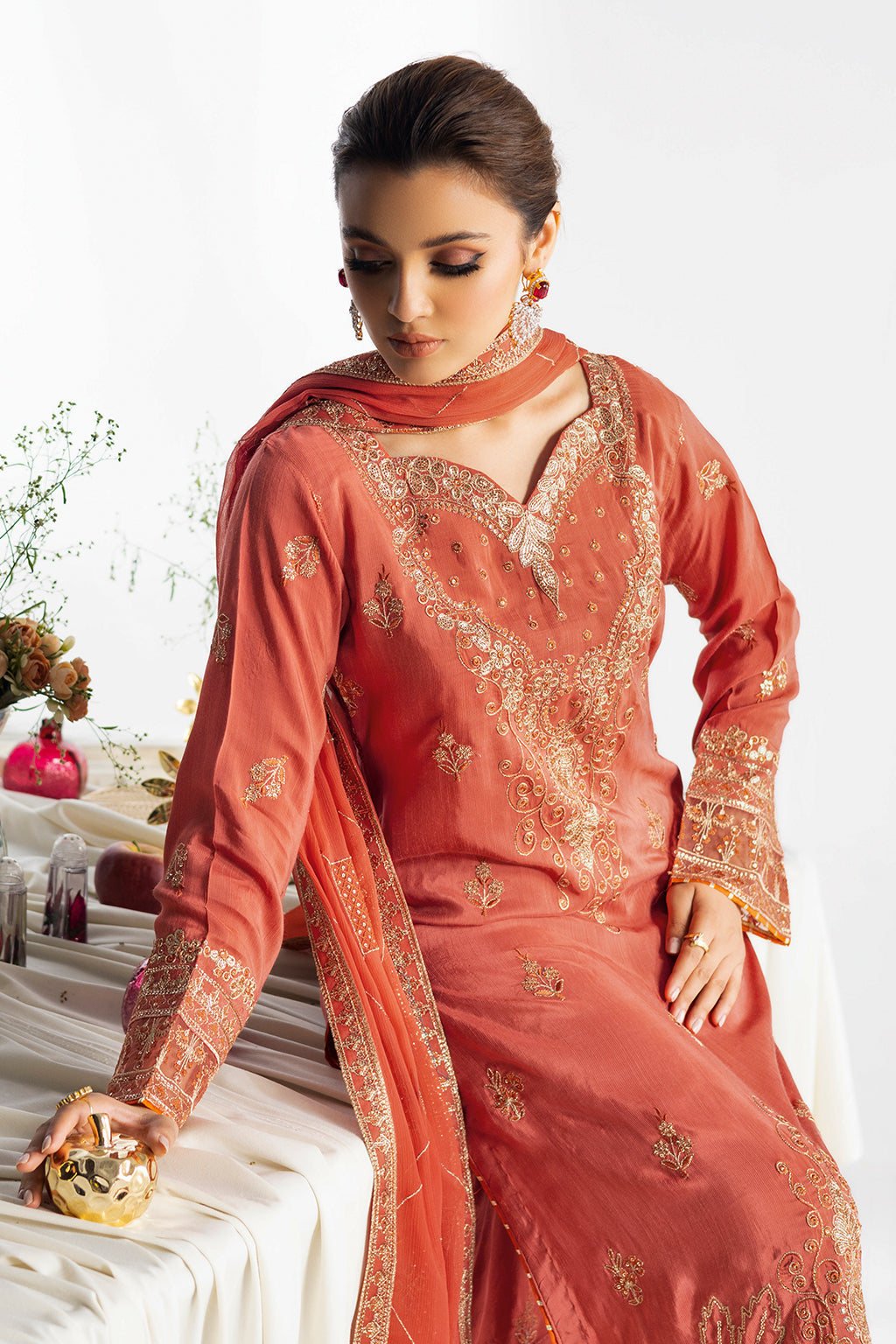 Ramsha | Aangan Luxury Raw silk | AA-205 - by Libasekhas UK - Registered Vendor of : Ramsha - 100% Original Designer Dress