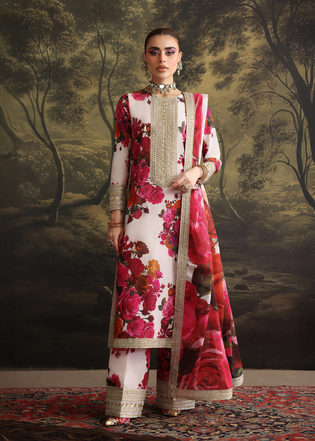 Humjoli | Rehana Luxury Collection | WHITE SHINE - by Libasekhas UK - Registered Vendor of : Humjoli - 100% Original Designer Dress