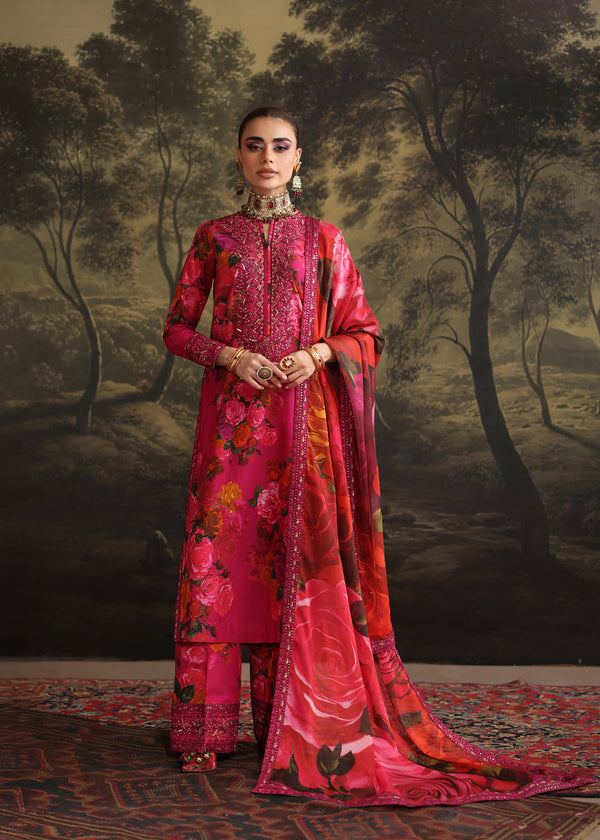 Humjoli | Rehana Luxury Collection | PINK ROSE - by Libasekhas UK - Registered Vendor of : Humjoli - 100% Original Designer Dress