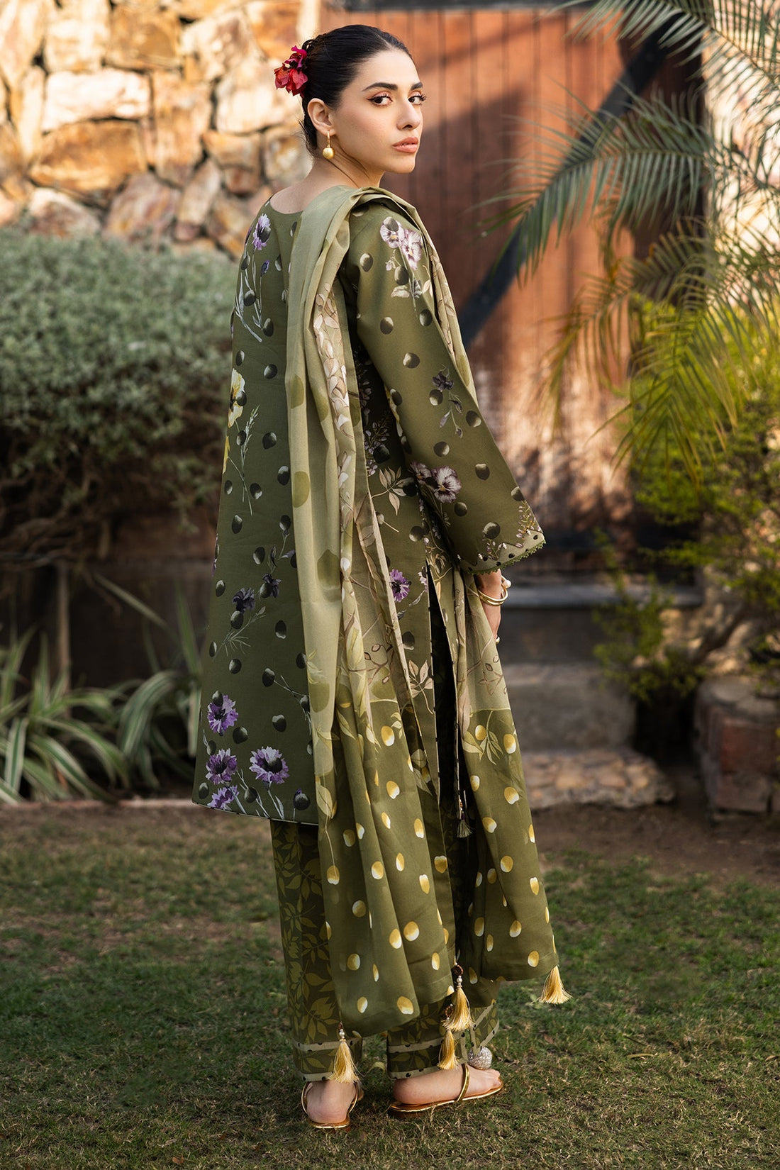 Alizeh | Sheen Lawn Prints 25 | AF-PL-6038-Willow - by - Libasekhas UK - Registered Vendor of : Alizeh - 100% Original Designer Dresss