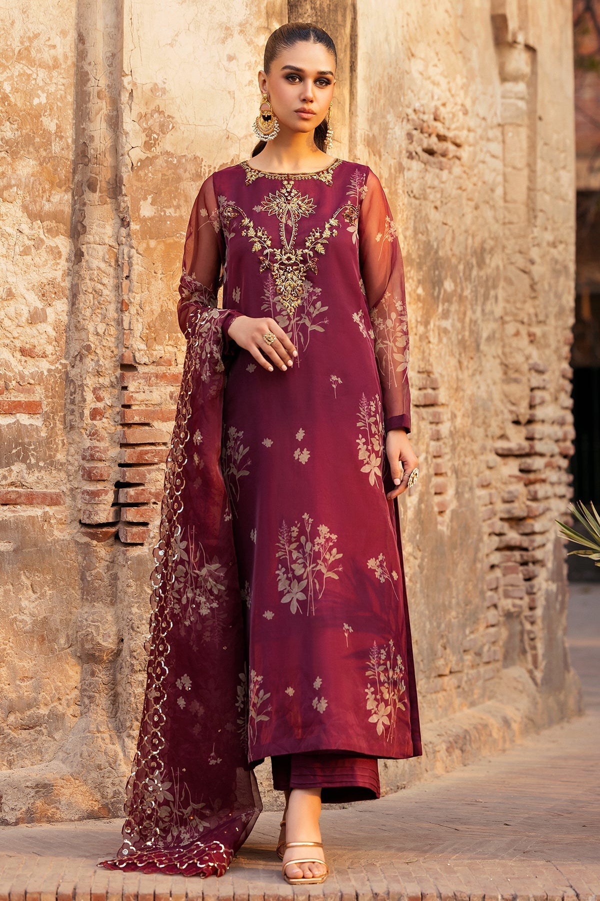 Charizma | Festive Pret | CMA-4-095 - by - Libasekhas UK - Registered Vendor of : Charizma - 100% Original Designer Dresss