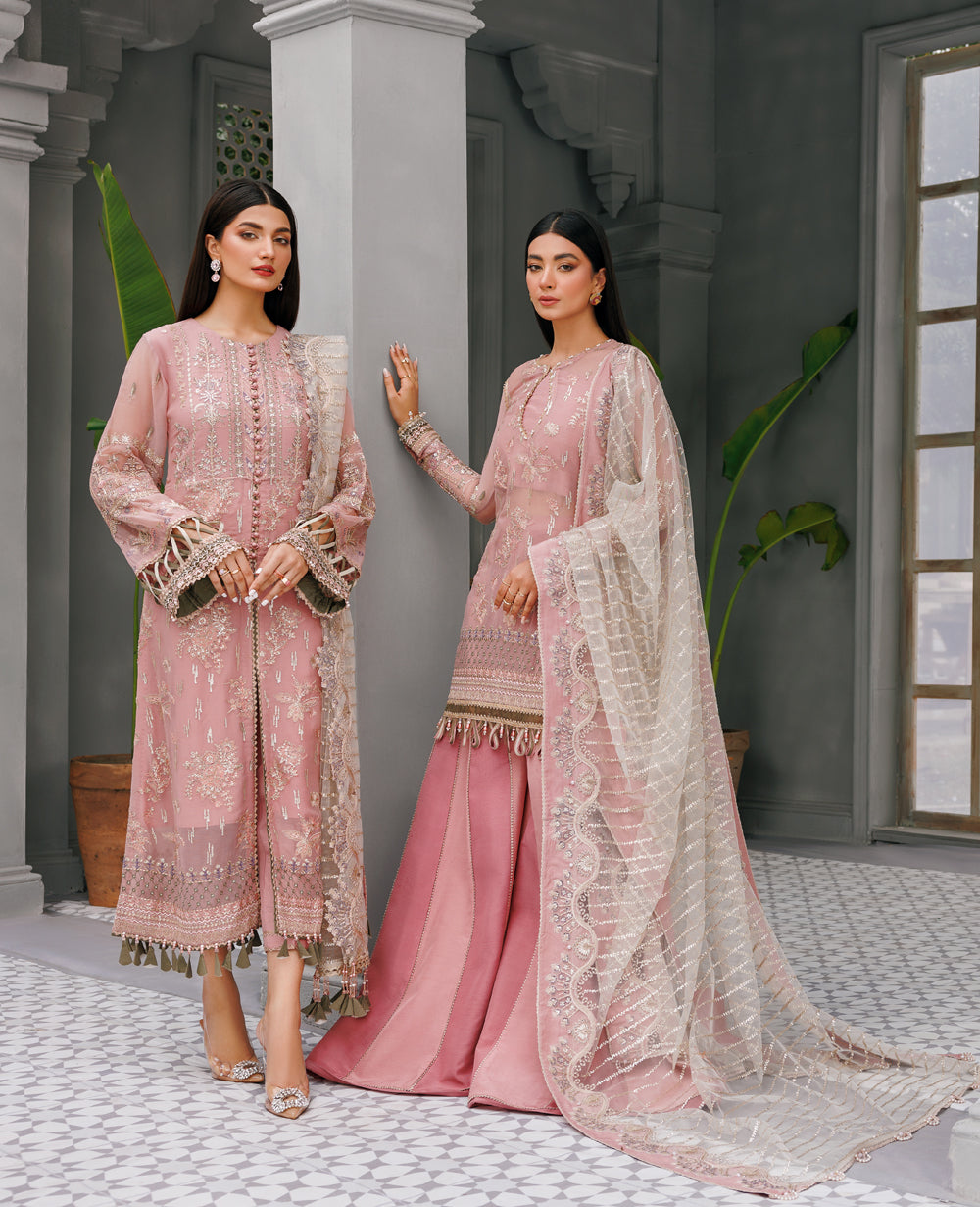 Xenia Formals | Raahi Luxury Formals | TAUPE - by - Libasekhas UK - Registered Vendor of : Xenia Formals - 100% Original Designer Dresss