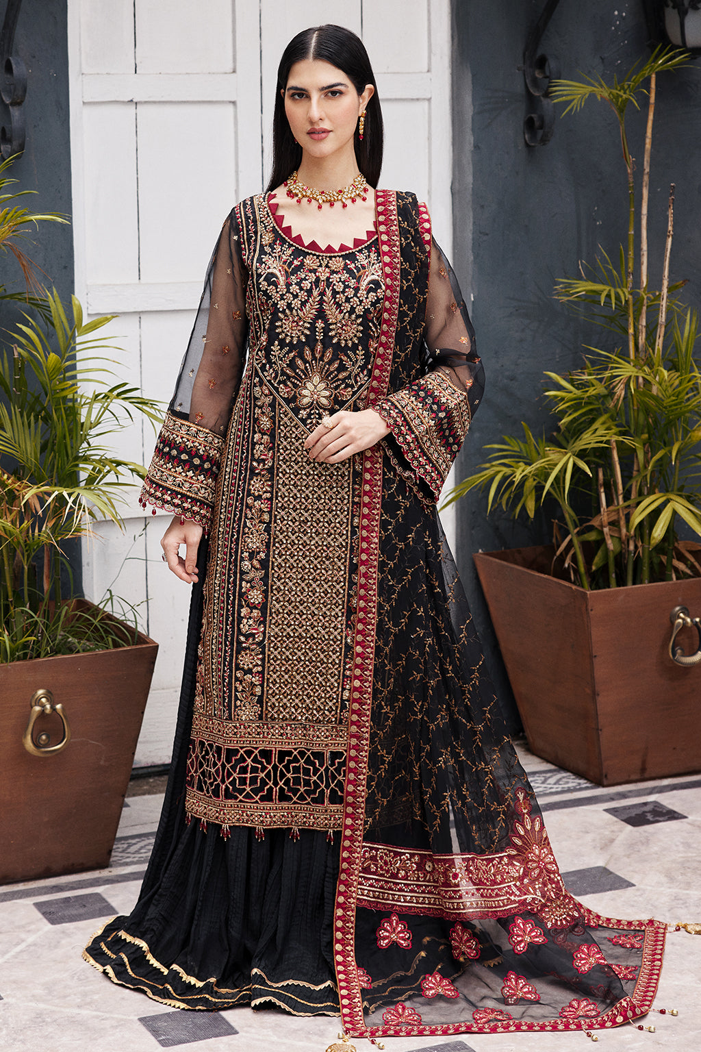 Emaan Adeel | Nawabzadi Wedding Dresses | NW-03 - by - Libasekhas UK - Registered Vendor of : Emaan Adeel - 100% Original Designer Dresss