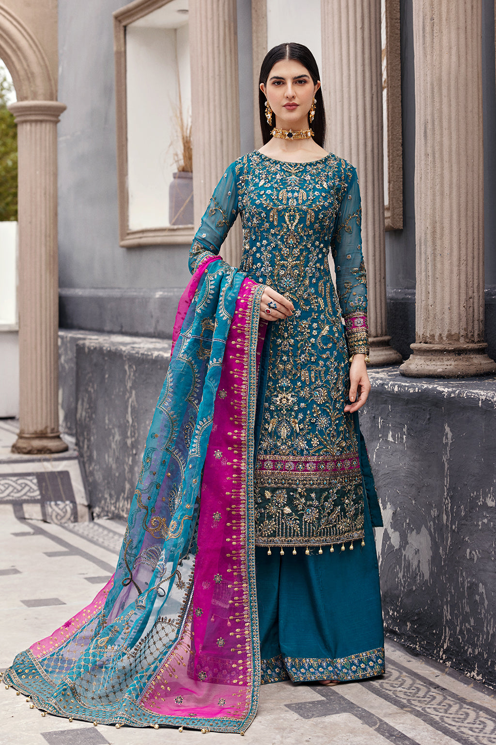 Emaan Adeel | Nawabzadi Wedding Dresses | NW-05 - by - Libasekhas UK - Registered Vendor of : Emaan Adeel - 100% Original Designer Dresss