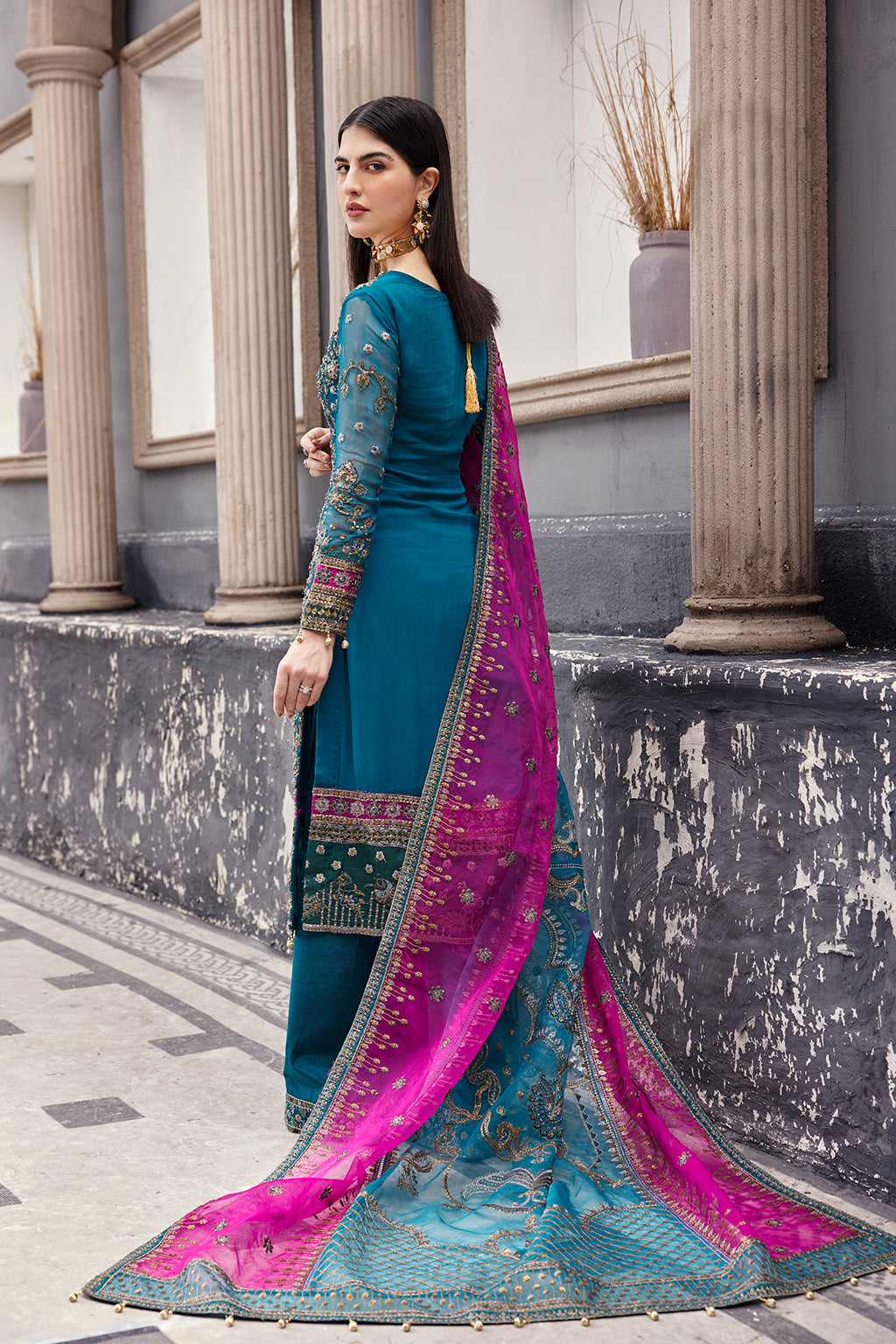 Emaan Adeel | Nawabzadi Wedding Dresses | NW-05 - by - Libasekhas UK - Registered Vendor of : Emaan Adeel - 100% Original Designer Dresss