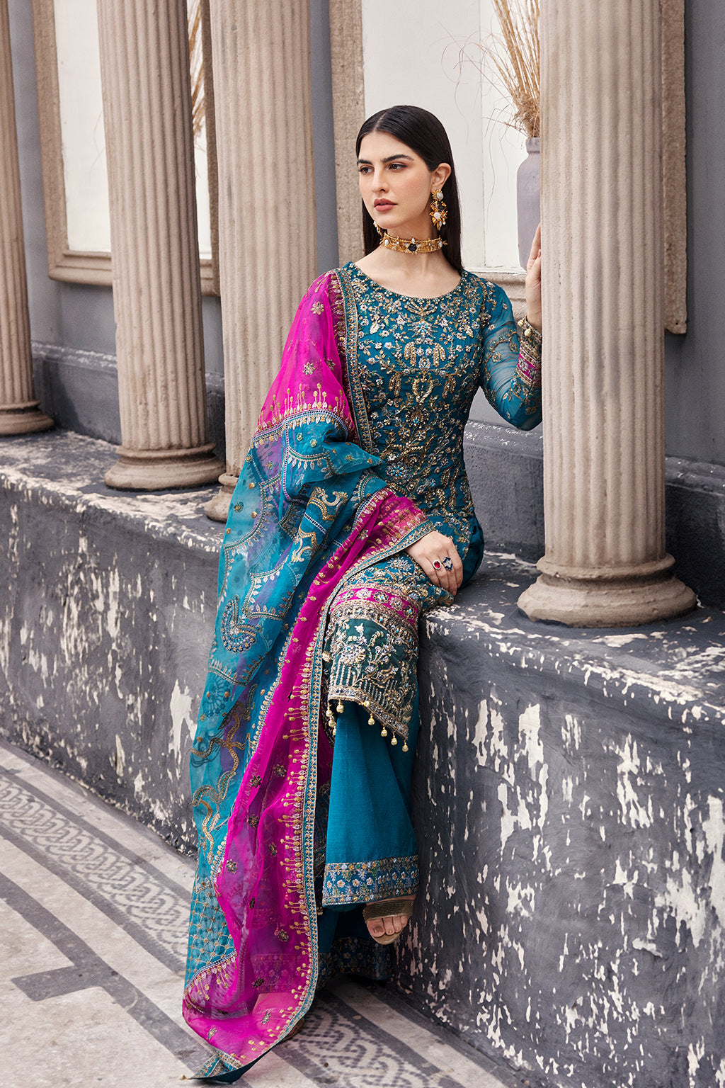 Emaan Adeel | Nawabzadi Wedding Dresses | NW-05 - by - Libasekhas UK - Registered Vendor of : Emaan Adeel - 100% Original Designer Dresss
