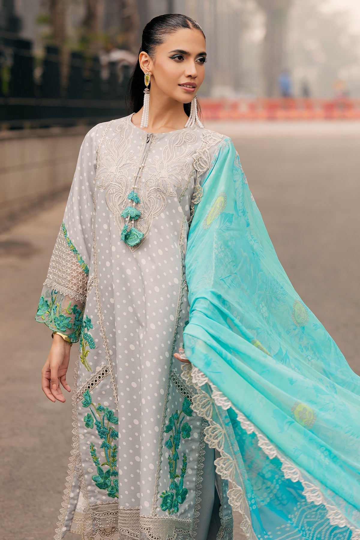 Charizma | Swiss Miss Voil Collection | CSM5-06 - by - Libasekhas UK - Registered Vendor of : Charizma - 100% Original Designer Dresss