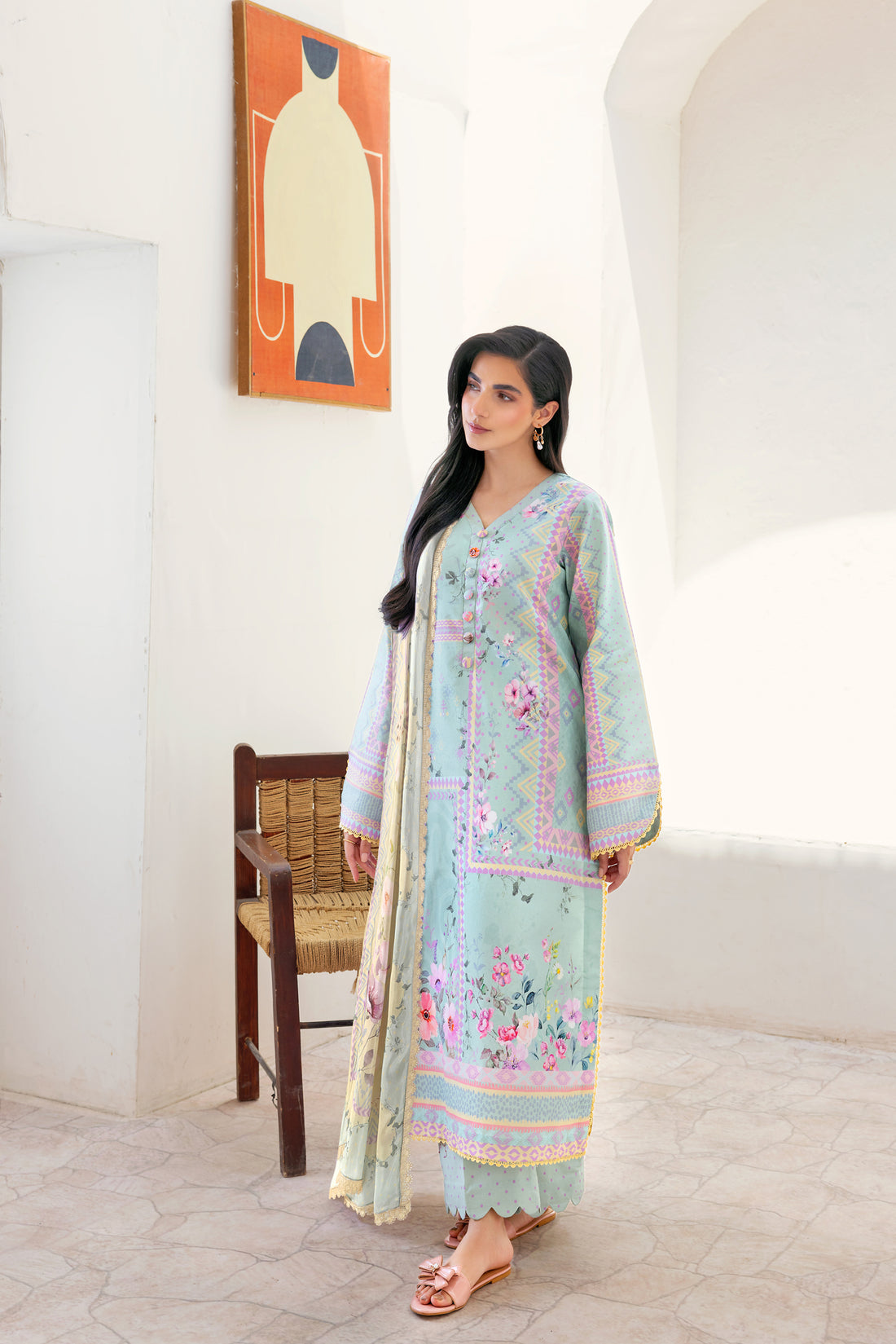 Florent | Luxury Print | FLP - 1A - by - Libasekhas UK - Registered Vendor of : Florent - 100% Original Designer Dresss