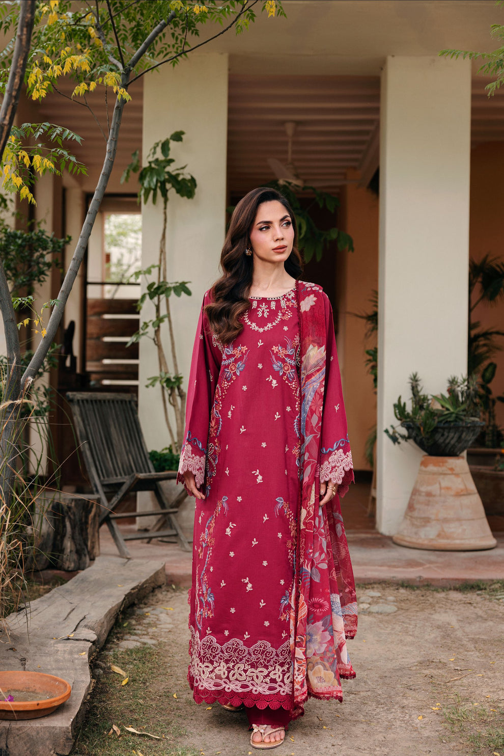 Florent | Festive Luxury Lawn 26 | FZF - 7A - by Libasekhas UK - Registered Vendor of : Florent - 100% Original Designer Dress