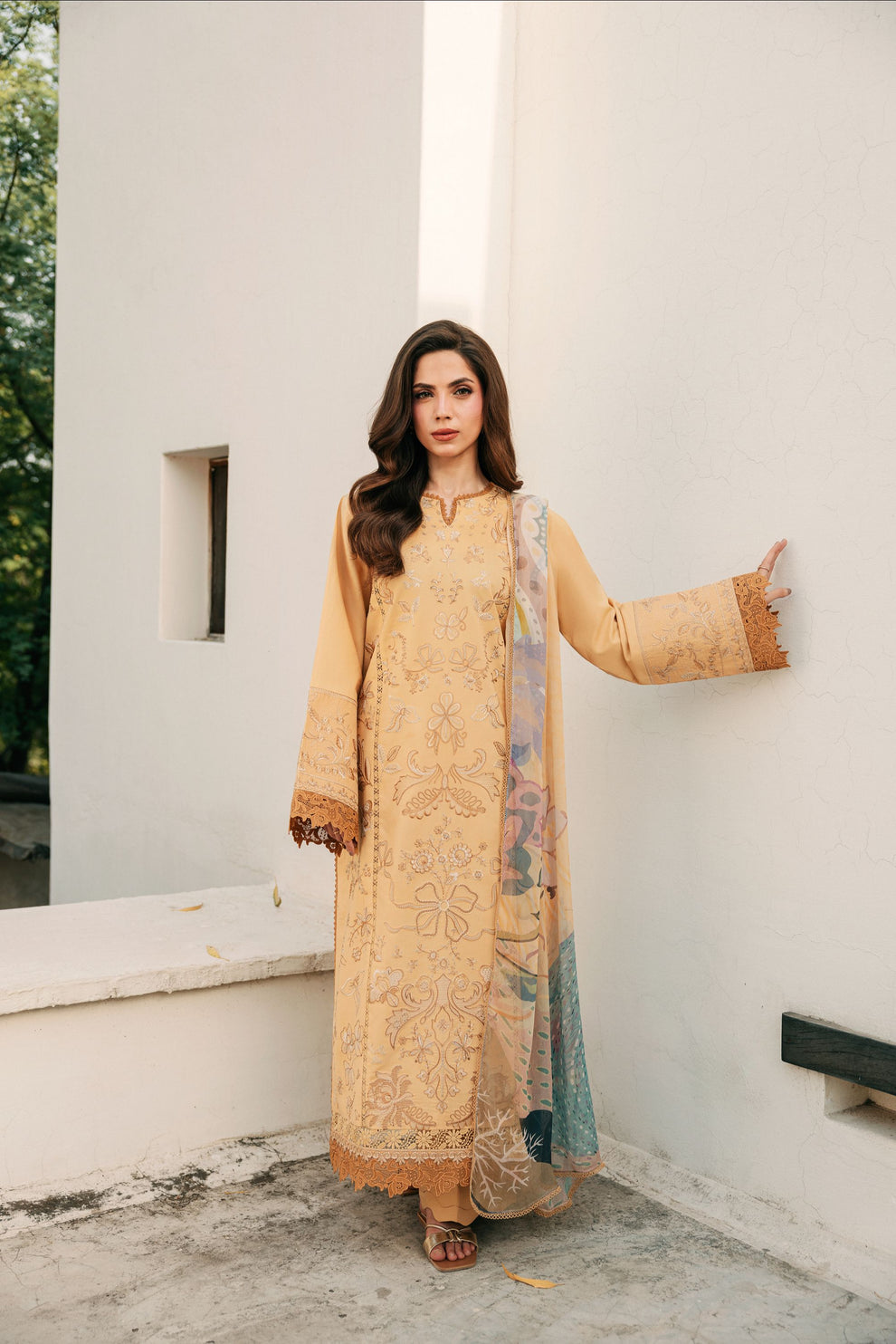 Florent | Festive Luxury Lawn 26 | FZF - 8B - by Libasekhas UK - Registered Vendor of : Florent - 100% Original Designer Dress