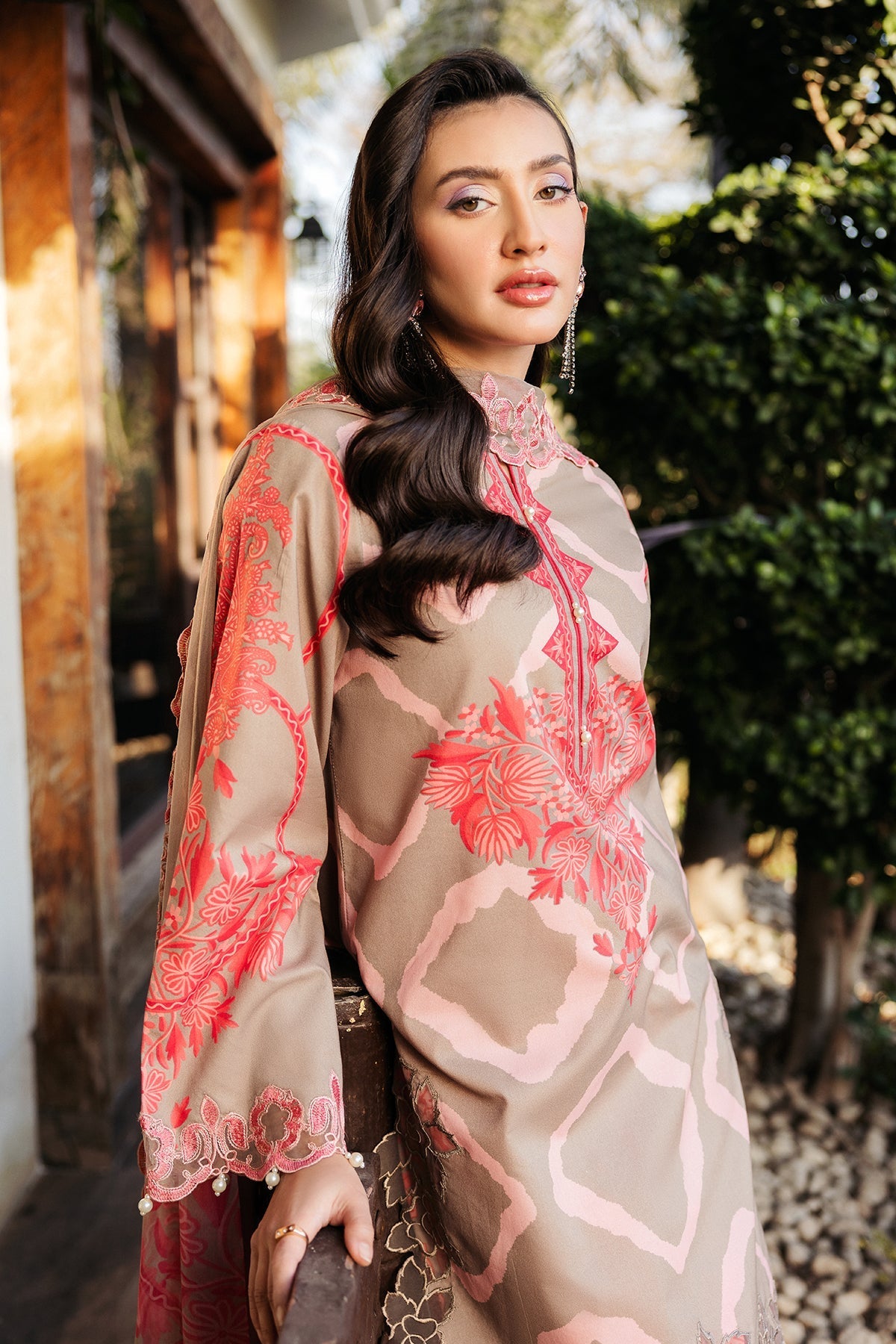 Charizma | Print Melody | SH5-13P - by - Libasekhas UK - Registered Vendor of : Charizma - 100% Original Designer Dresss