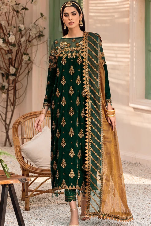 Emaan Adeel  | Velvet Affair | Purple Trouser & Shirt -Velmira