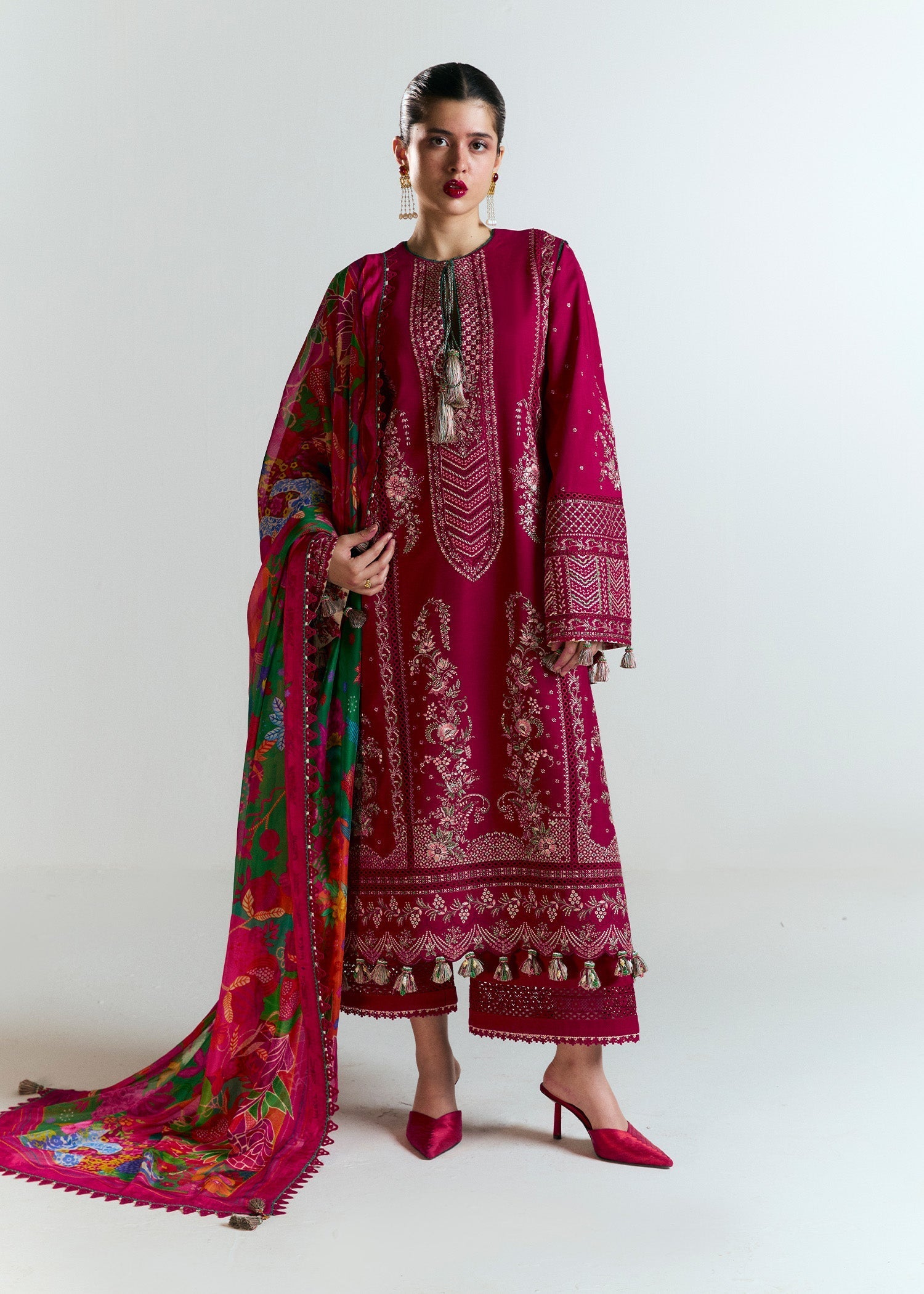Hussain Rehar | Nirmal SS 25 | Saaha - by - Libasekhas UK - Registered Vendor of : Hussain Rehar - 100% Original Designer Dresss