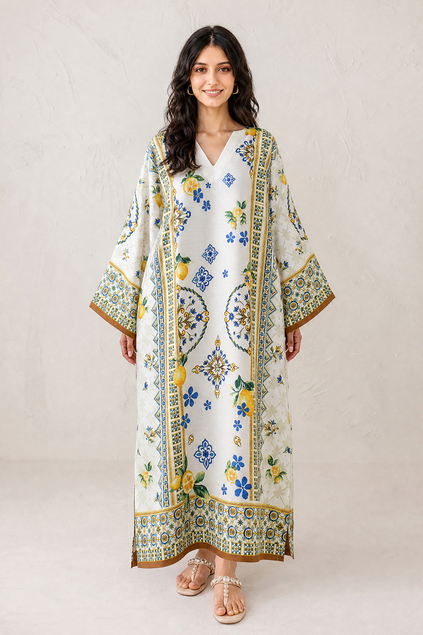 Saad Shaikh | Ease Fall Edit 26 | D-01 Kaftan - by Libasekhas UK - Registered Vendor of : Saad Shaikh - 100% Original Designer Dress