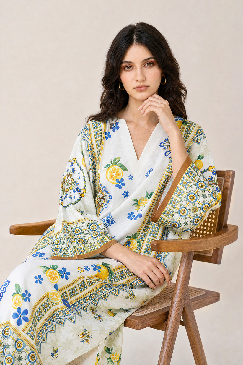 Saad Shaikh | Ease Fall Edit 26 | D-01 Kaftan - by Libasekhas UK - Registered Vendor of : Saad Shaikh - 100% Original Designer Dress