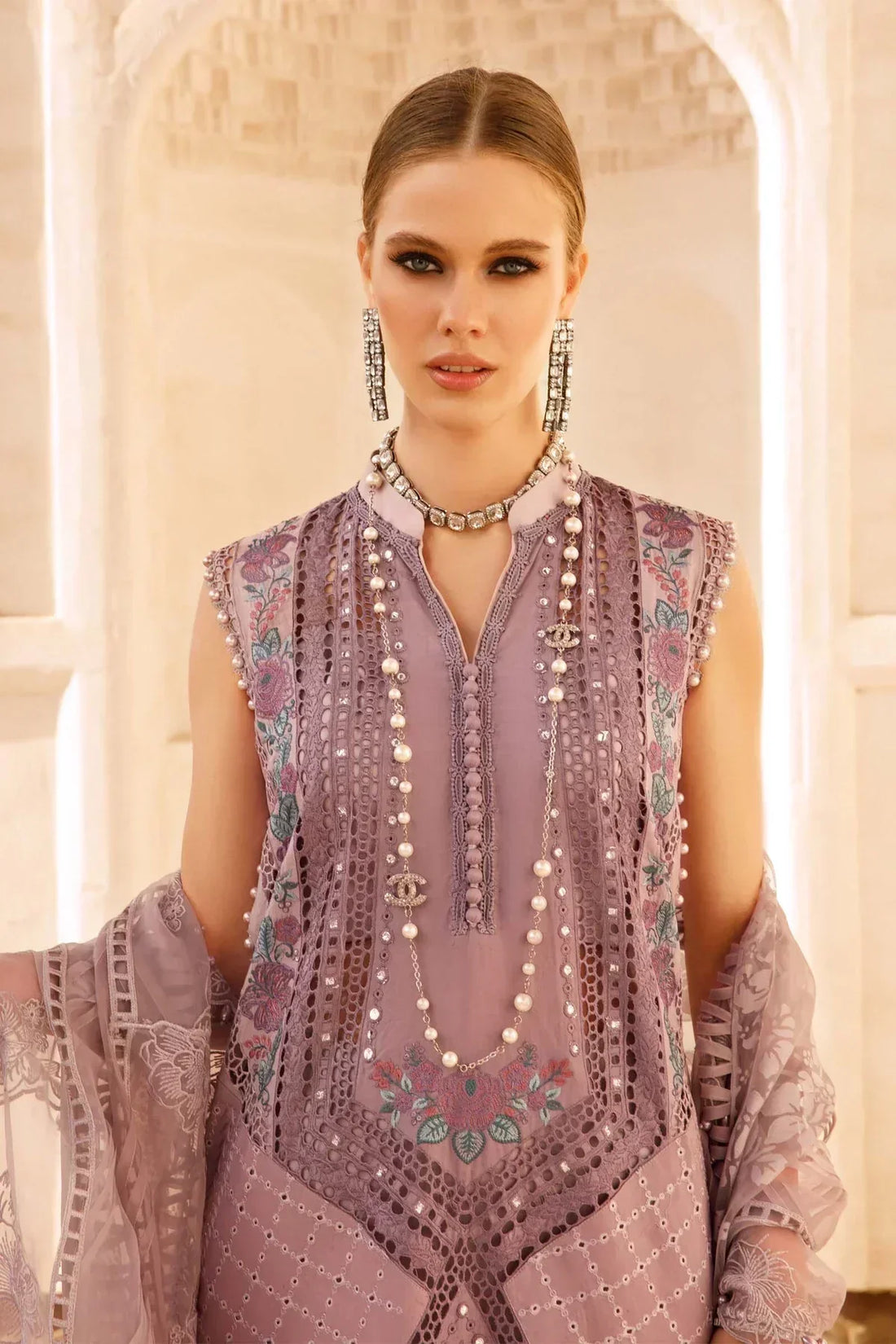 Maria B | Luxury Lawn | D-2301-A - by - Libasekhas UK - Registered Vendor of : Maria B - 100% Original Designer Dresss