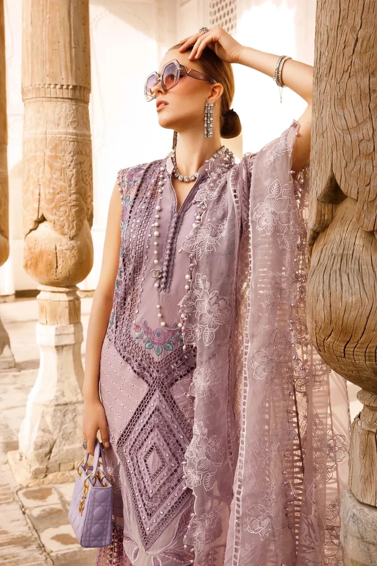 Maria B | Luxury Lawn | D-2301-A - by - Libasekhas UK - Registered Vendor of : Maria B - 100% Original Designer Dresss
