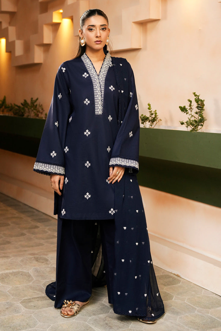 Marjjan | Leya Collection | MBL-97 (NAVY BLUE) - by Libasekhas - Registered Vendor of : Marjjan - 100% Original Designer Dress
