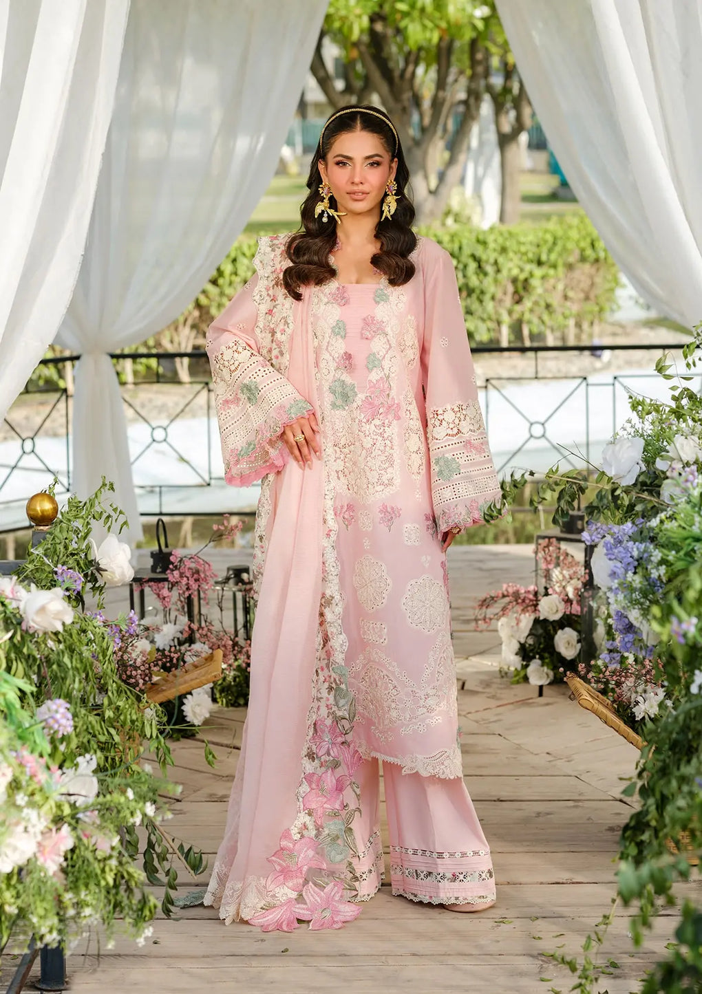 Elaf Premium | Luxury Lawn 25 | ELH-1B SOPHIA - by - Libasekhas UK - Registered Vendor of : Elaf Premium - 100% Original Designer Dresss