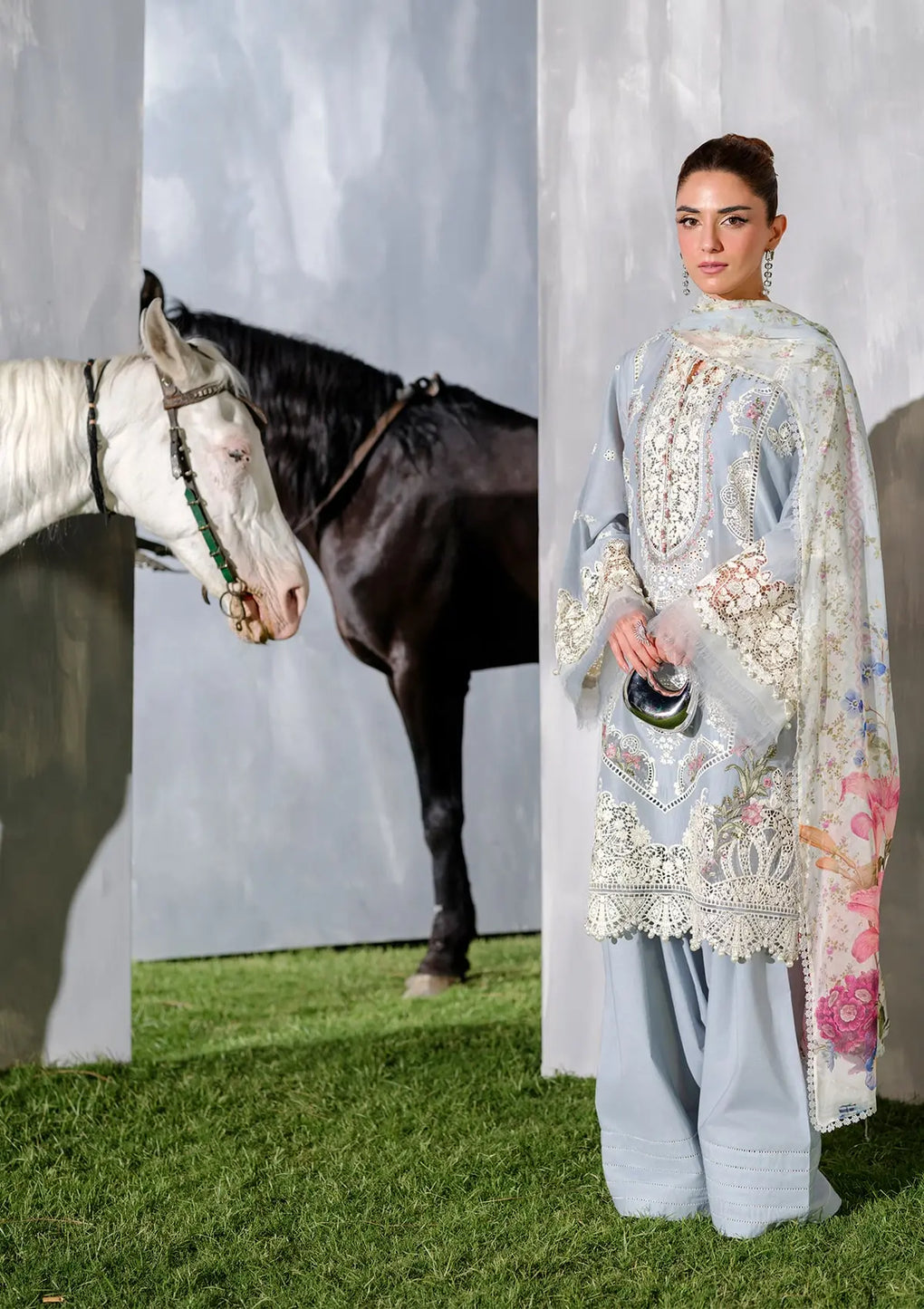 Elaf Premium | Luxury Lawn 25 | ELH-7B ISSABEL - by - Libasekhas UK - Registered Vendor of : Elaf Premium - 100% Original Designer Dresss