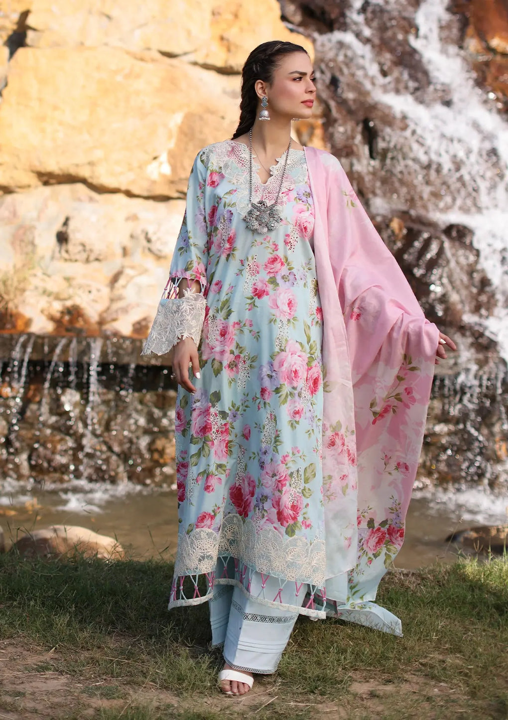 Elaf Premium | Prints Chikankari 24 | 04B GLACIELLA - Luxury -  Libasekhas