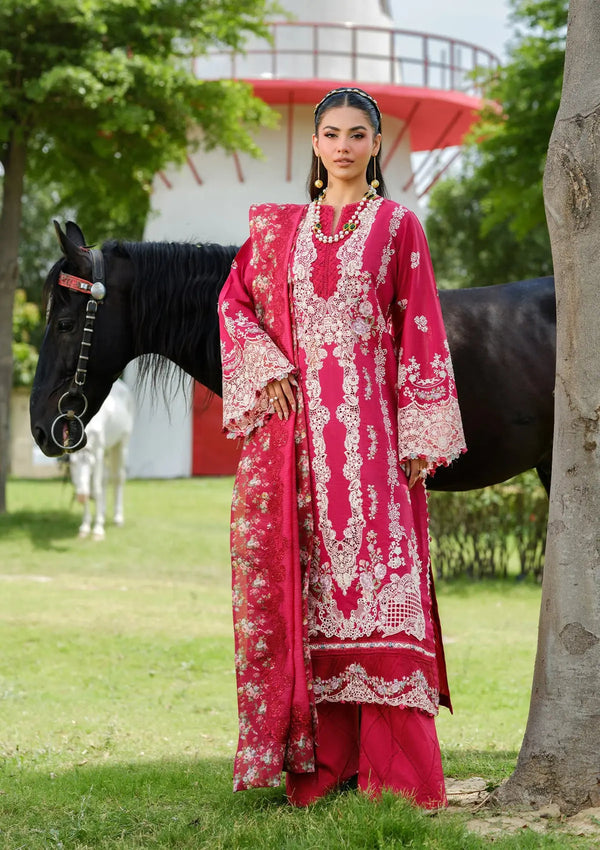 Elaf Premium | Luxury Lawn 25 | ELH-6B JULIET - by - Libasekhas UK - Registered Vendor of : Elaf Premium - 100% Original Designer Dresss