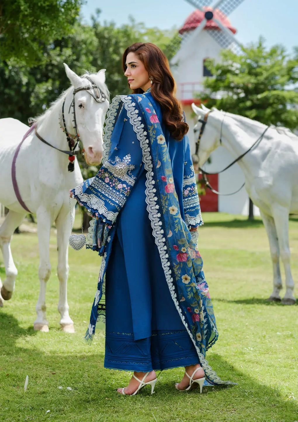 Elaf Premium | Luxury Lawn 25 | ELH-2A ZIVA - by - Libasekhas UK - Registered Vendor of : Elaf Premium - 100% Original Designer Dresss
