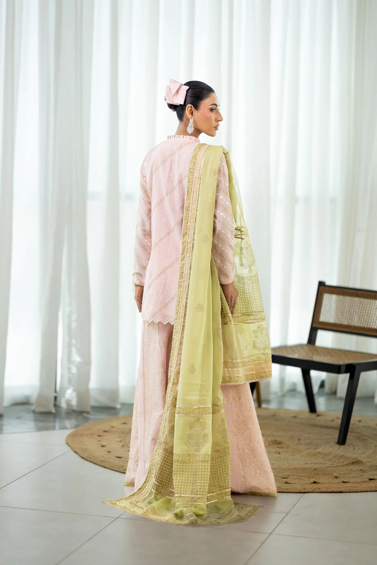 Wahaj M Khan | Sanam Luxe | Blush Block Sanam PS - by Libasekhas UK - Registered Vendor of : Wahaj M Khan - 100% Original Designer Dress