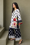 Saad Shaikh | Ease Fall Edit 26 | D-10 Co-ord Set White and Black - by Libasekhas UK - Registered Vendor of : Saad Shaikh - 100% Original Designer Dress