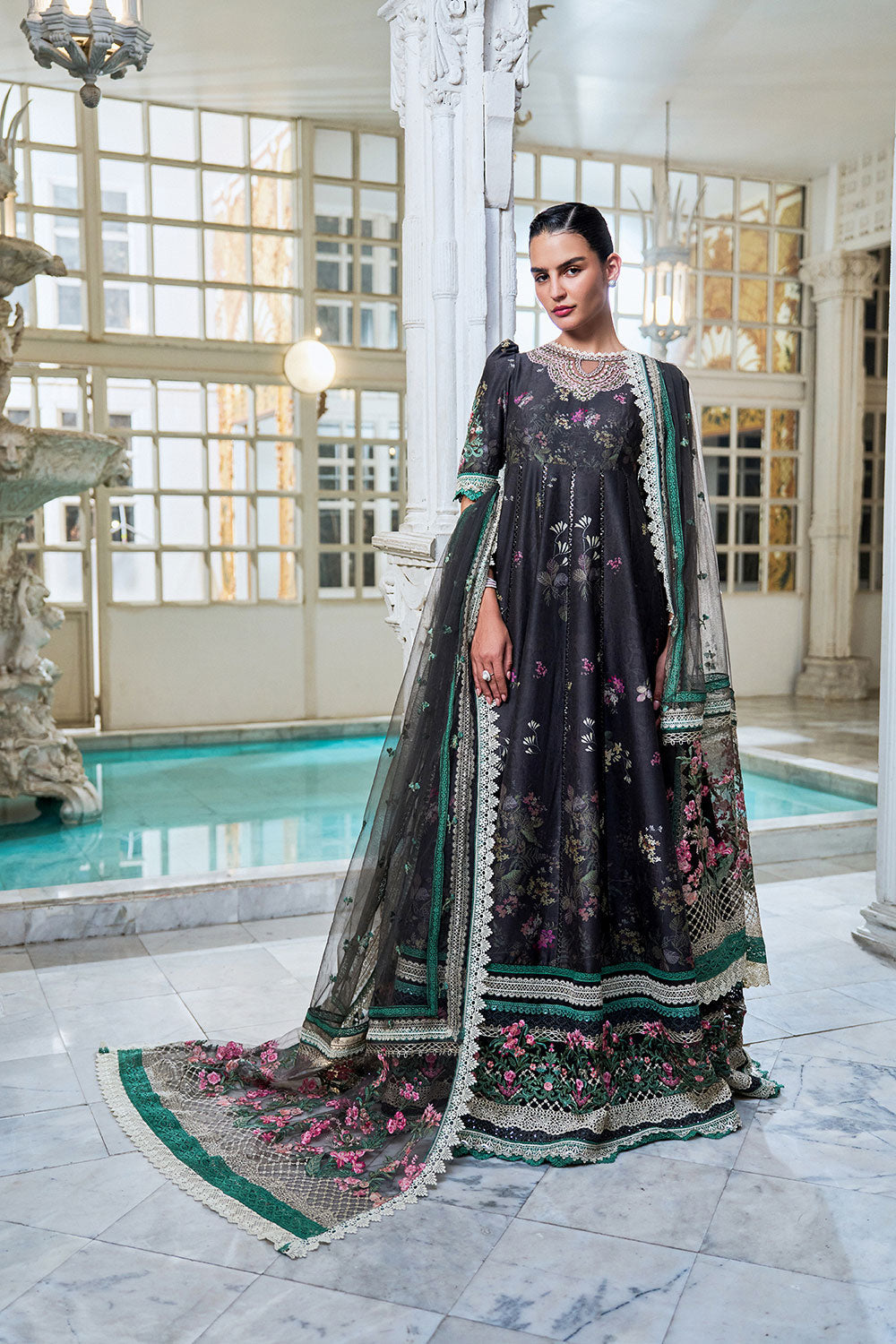 Sobia Nazir | Luxury Lawn Eid 26 | 10A - by Libasekhas UK - Registered Vendor of : Sobia Nazir - 100% Original Designer Dress