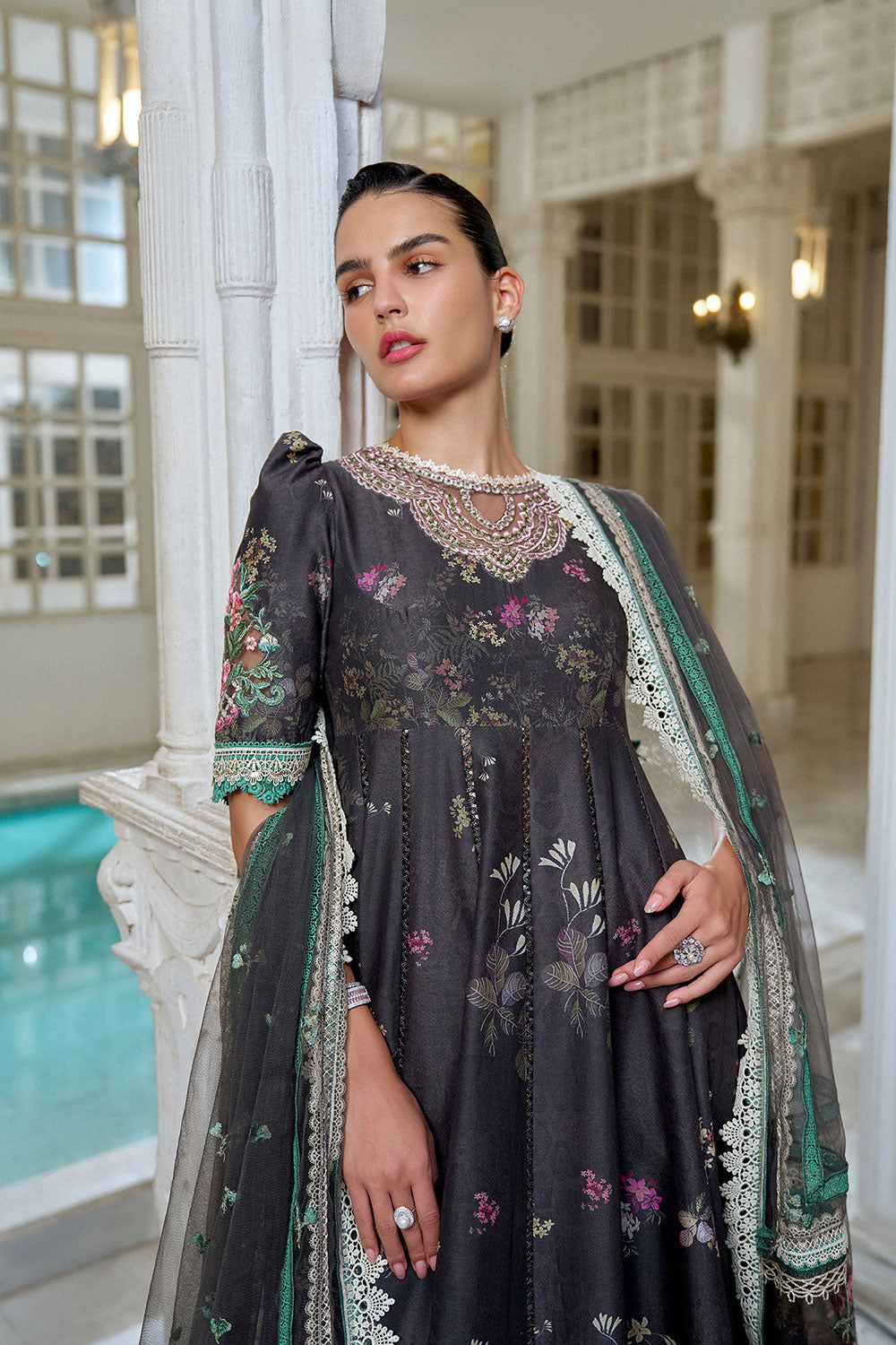 Sobia Nazir | Luxury Lawn Eid 26 | 10A - by Libasekhas UK - Registered Vendor of : Sobia Nazir - 100% Original Designer Dress