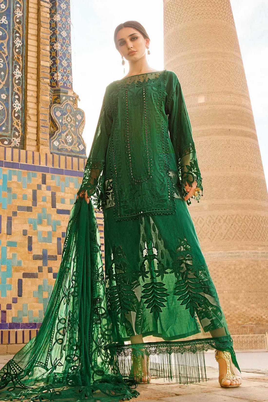 Maria B | Luxury Lawn | D-2310-B - by - Libasekhas UK - Registered Vendor of : Maria B - 100% Original Designer Dresss