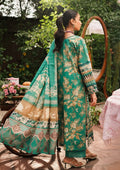 Elaf Premium | Printed Collection 24 | EEP-04B - Chic Teal - by - Libasekhas UK - Registered Vendor of : Elaf Premium - 100% Original Designer Dresss