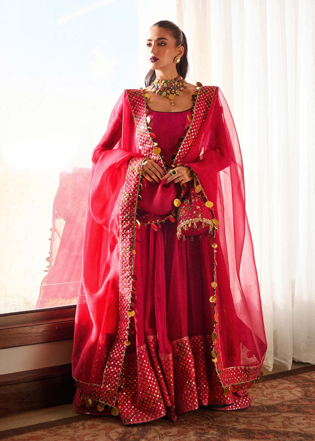 Hussain Rehar | Luxury Pret SS 24 | Roshan - by - Libasekhas UK - Registered Vendor of : Hussain Rehar - 100% Original Designer Dresss