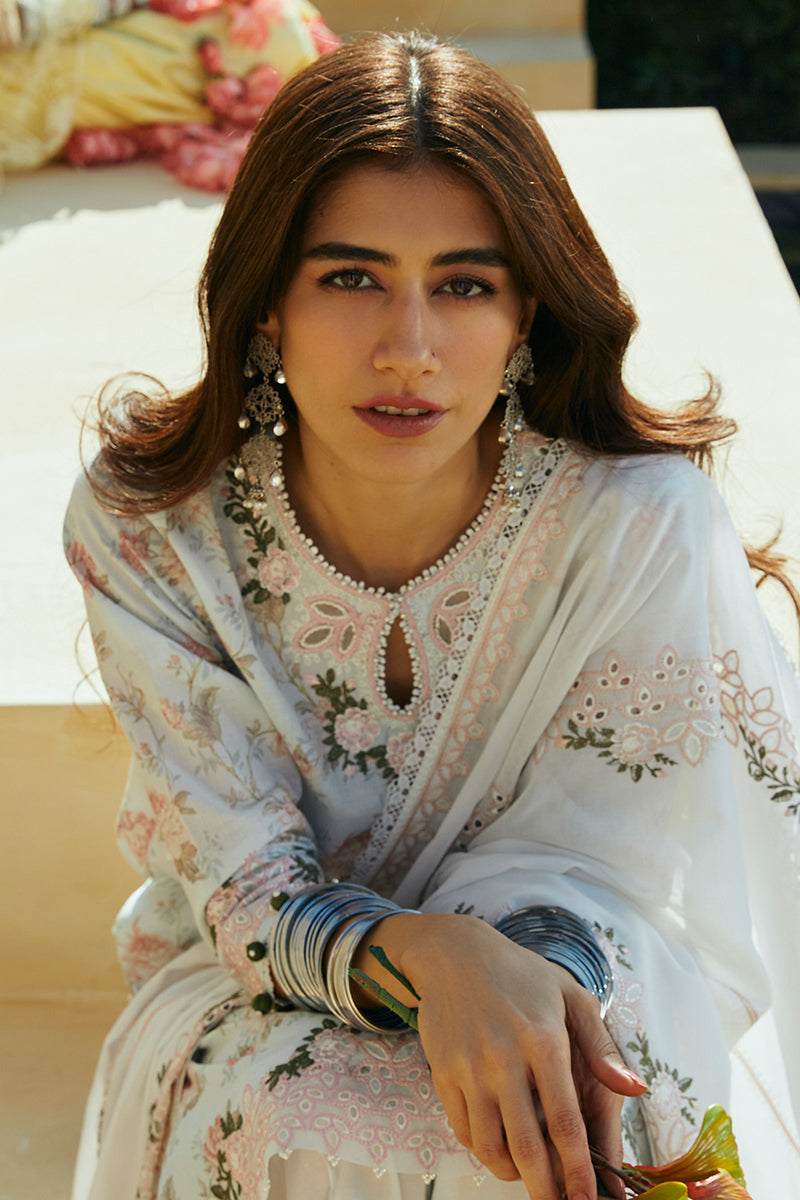 Cross Stitch | Premium Lawn 24 | FLORAL MARINE - by - Libasekhas UK - Registered Vendor of : Cross Stitch - 100% Original Designer Dresss