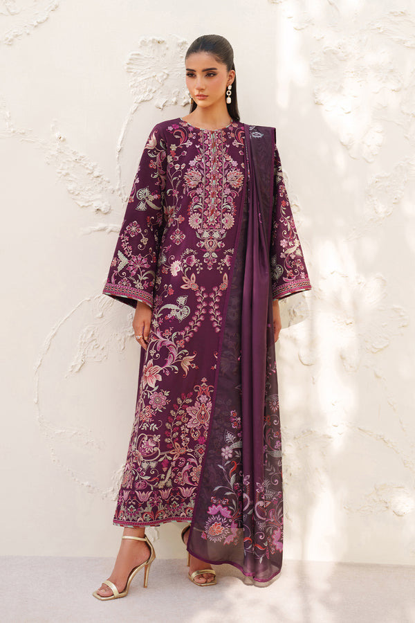 Baroque | Formals Collection | EMBROIDERED RAW SILK UF-4382 - by Libasekhas UK - Registered Vendor of : Baroque - 100% Original Designer Dress