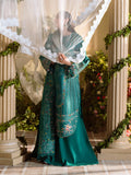 Bin Ilyas | Freesia Embroidered Lawn 25 | 102 - A - by - Libasekhas UK - Registered Vendor of : Bin Ilyas - 100% Original Designer Dresss