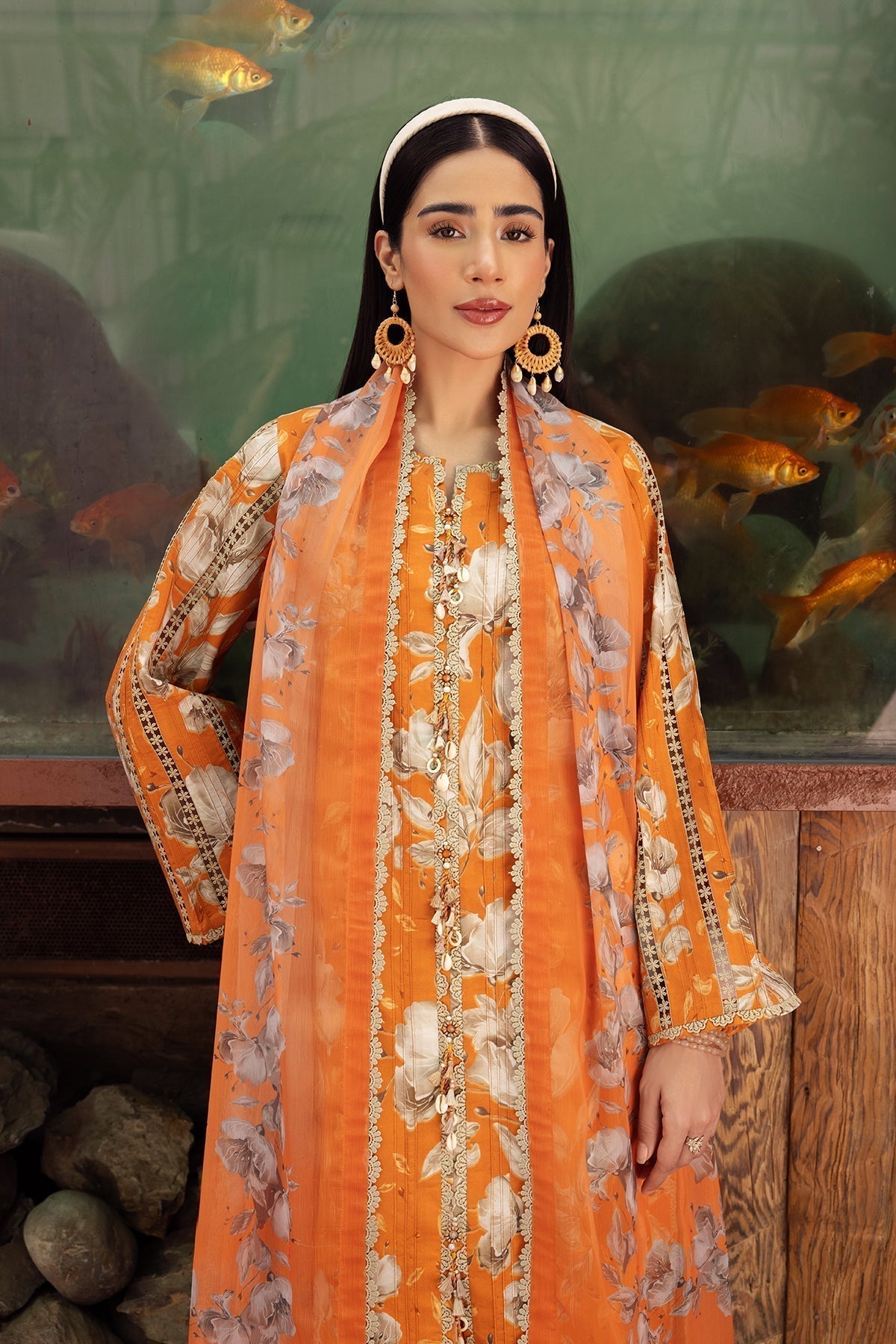 Alizeh | Sheen Lawn Prints 24 | SUNFLOWER - by - Libasekhas UK - Registered Vendor of : Alizeh - 100% Original Designer Dresss