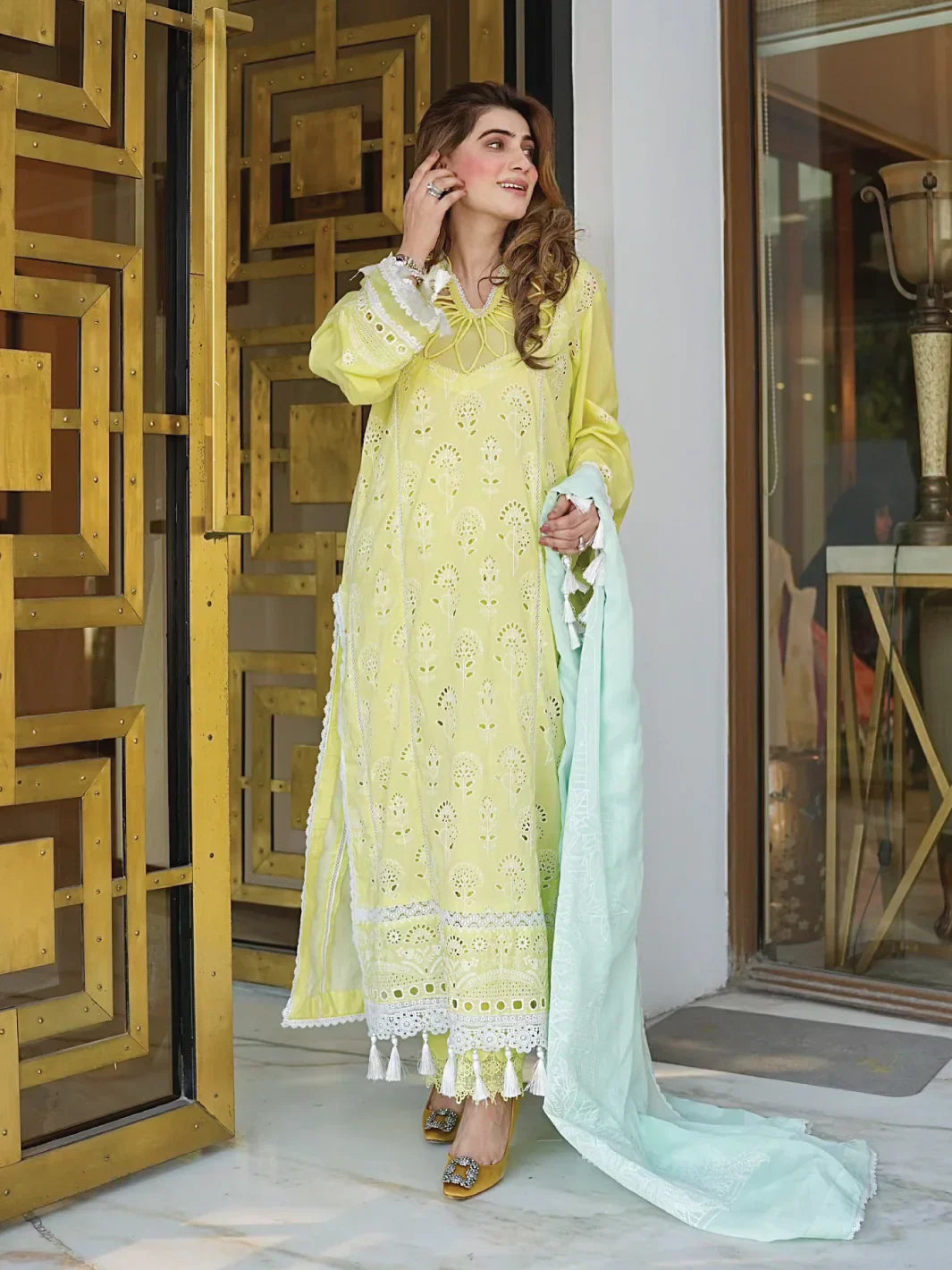 Faiza Faisal | Maya Luxury Lawn | Derya - by - Libasekhas UK - Registered Vendor of : Faiza Faisal - 100% Original Designer Dresss