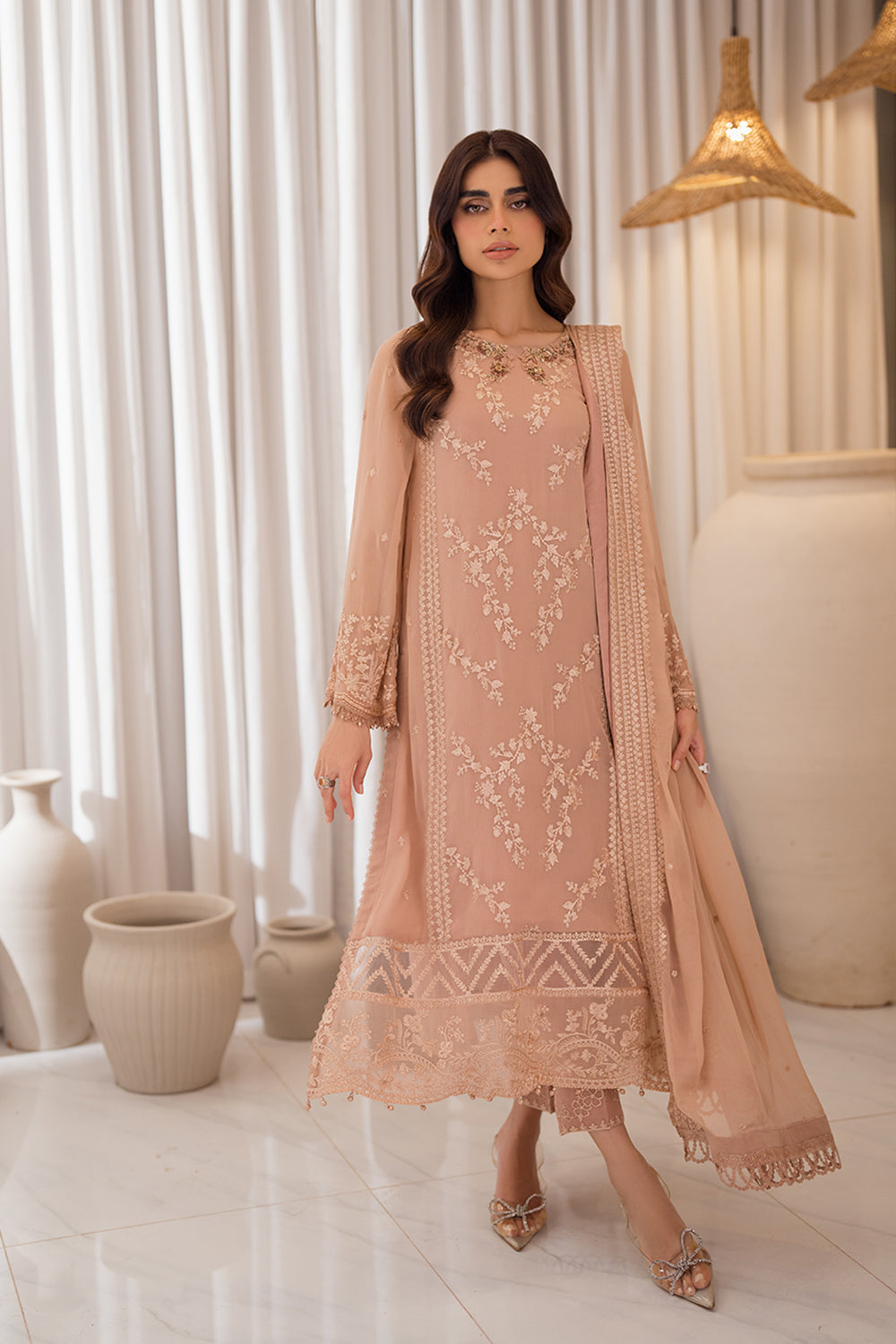 Azure | Ensembles | Beige Bliss - by Libasekhas UK - Registered Vendor of : Azure - 100% Original Designer Dress