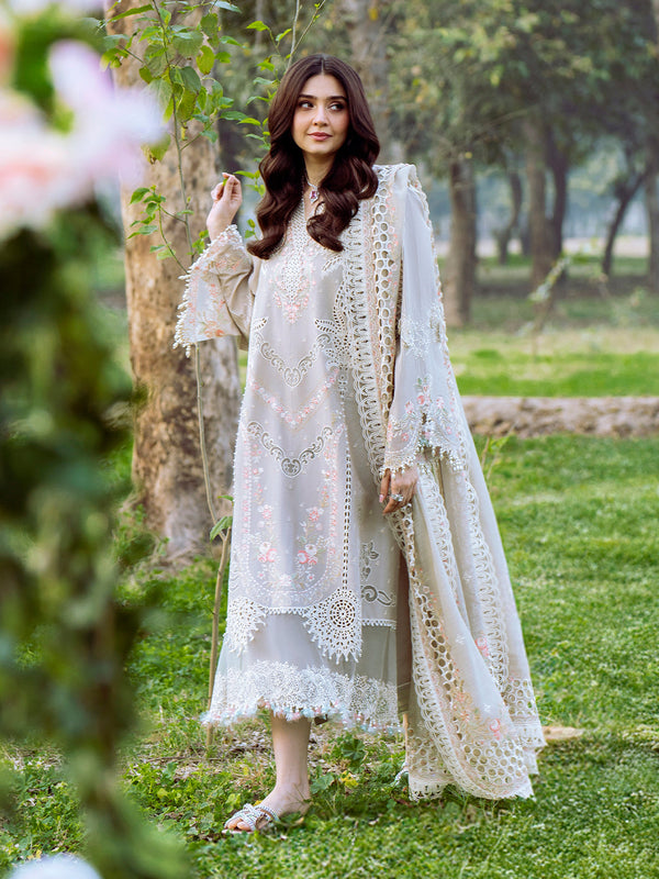 Bin Ilyas | Freesia Embroidered Lawn 25 | 104 - B - by - Libasekhas UK - Registered Vendor of : Bin Ilyas - 100% Original Designer Dresss